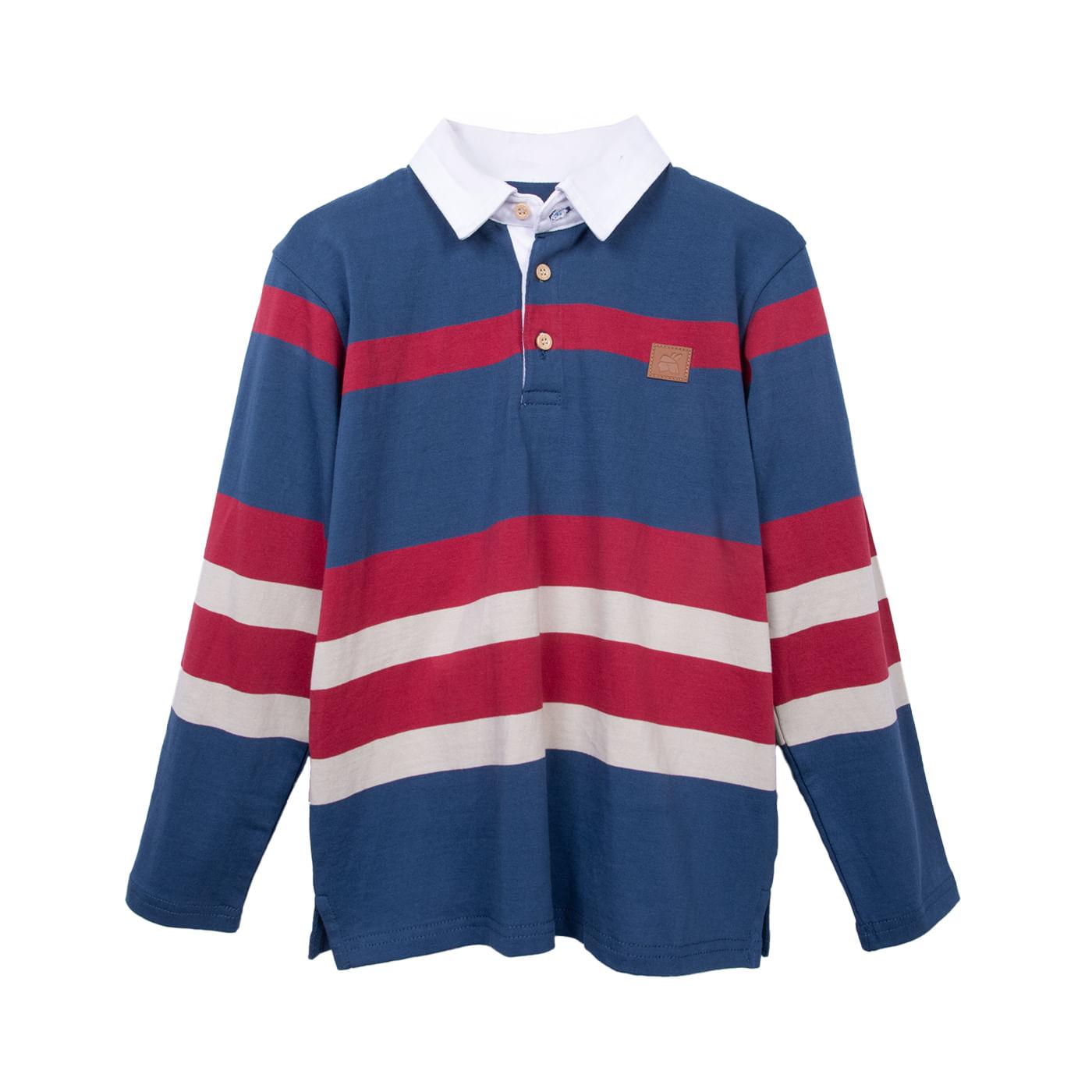 POLO NIÑO AZUL TALLA 8 - 1