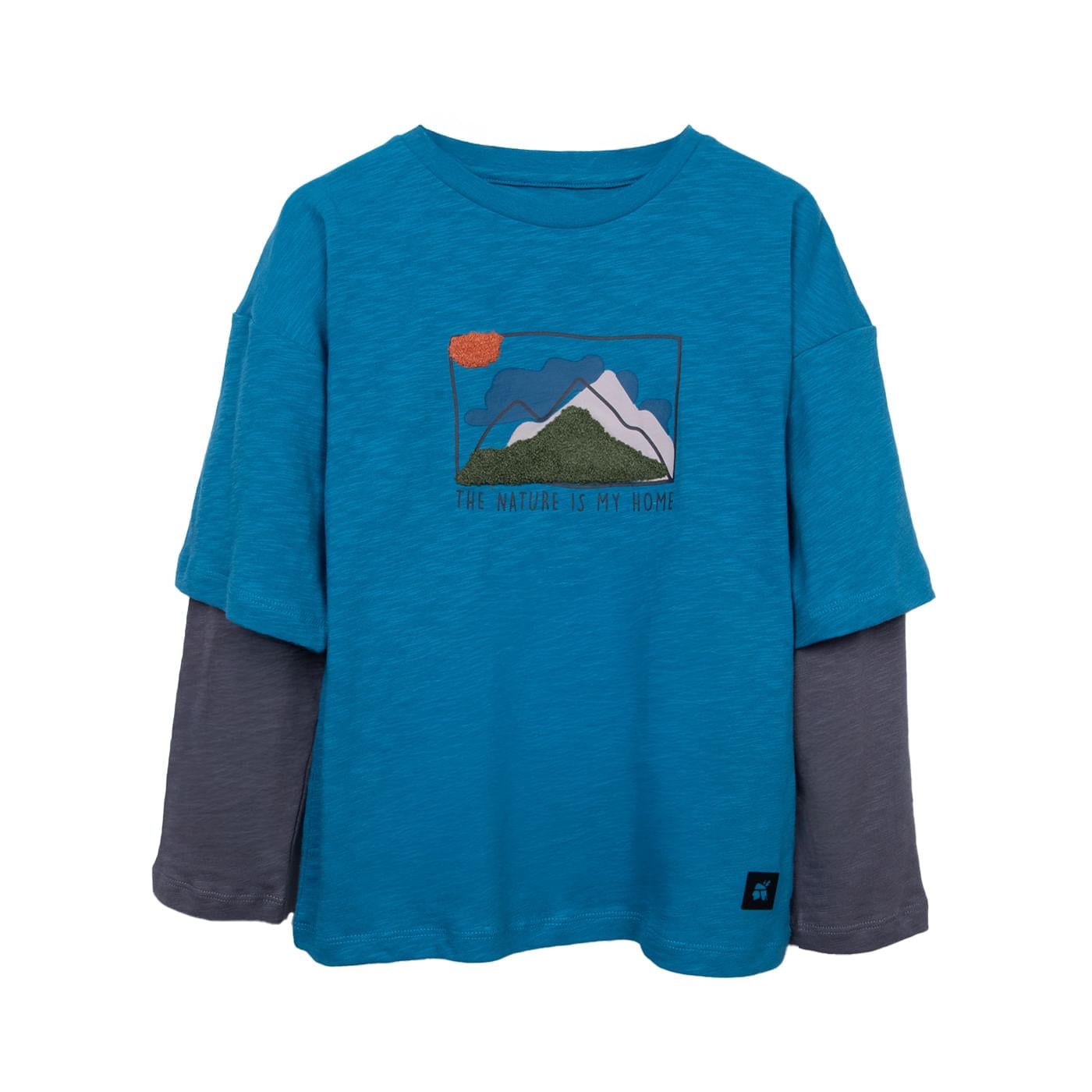 POLO NIÑO PETROLEO TALLA 10 - 1