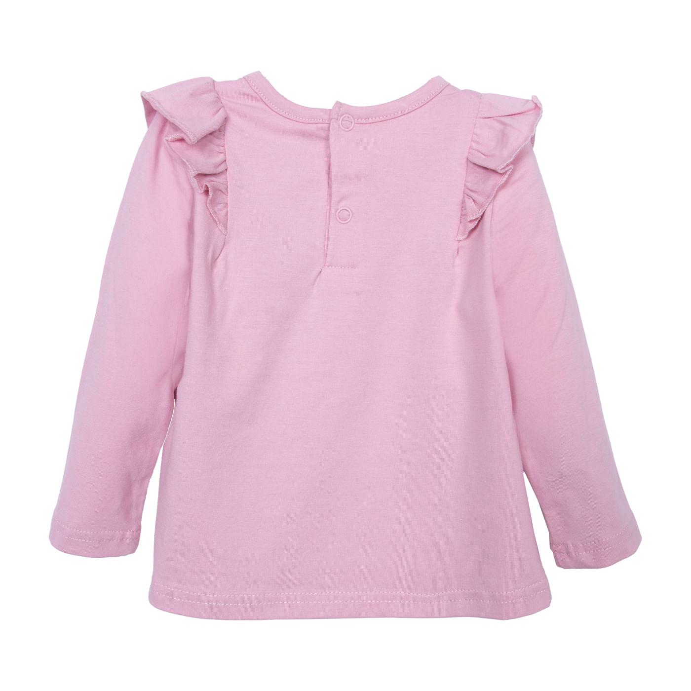 POLO BEBÉ NIÑA ROSADO OSCURO TALLA 6M - 2