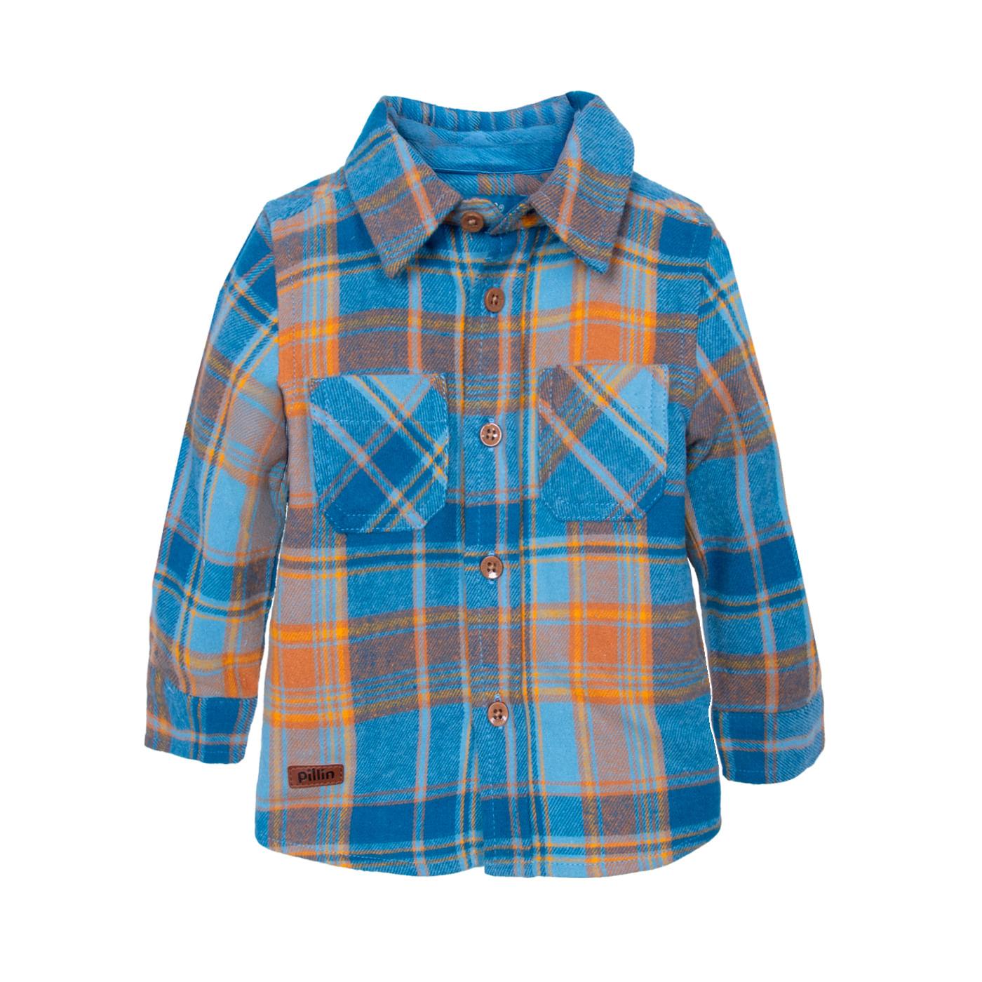 CAMISA BEBÉ NIÑO AZUL TALLA 12M - 1