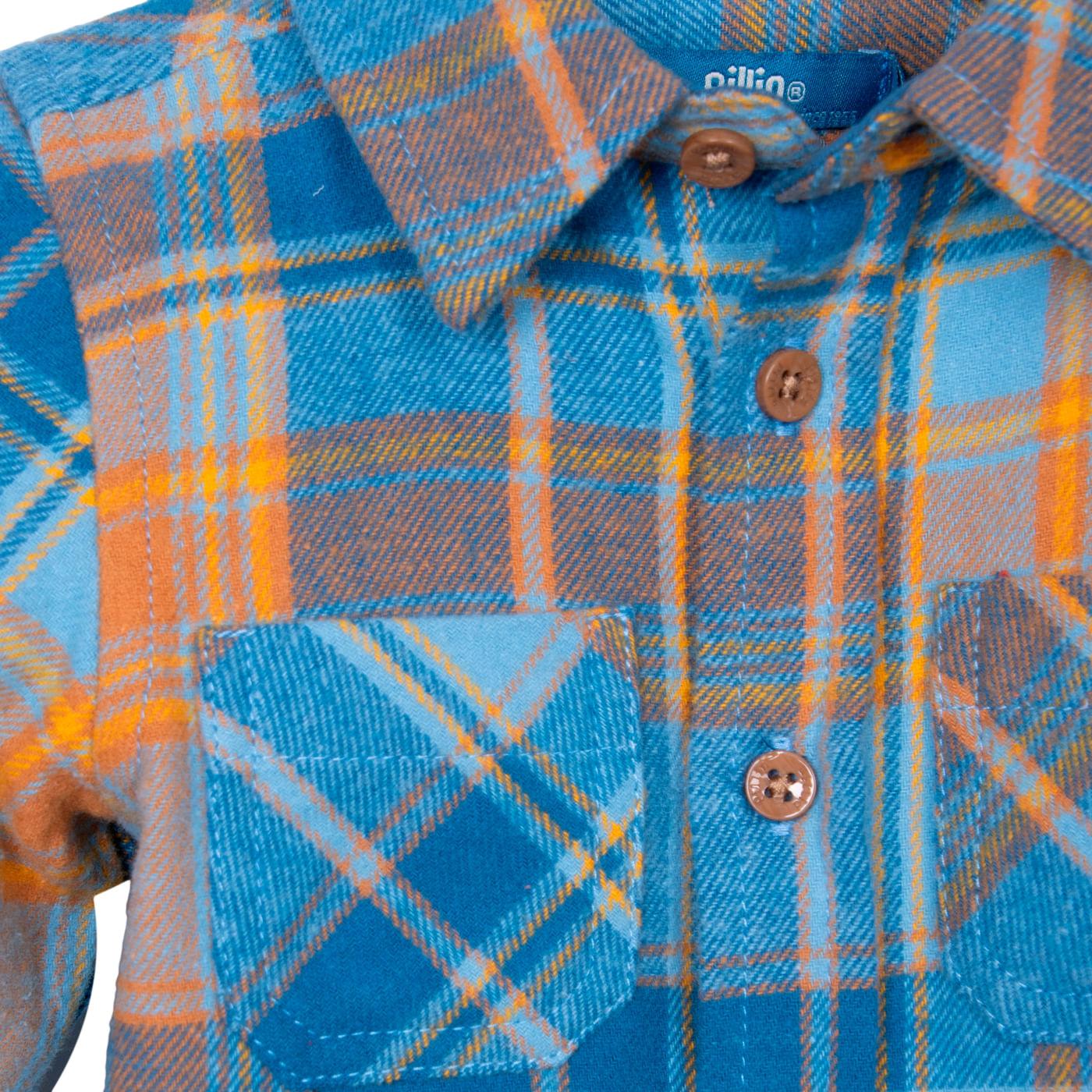 CAMISA BEBÉ NIÑO AZUL TALLA 12M - 3