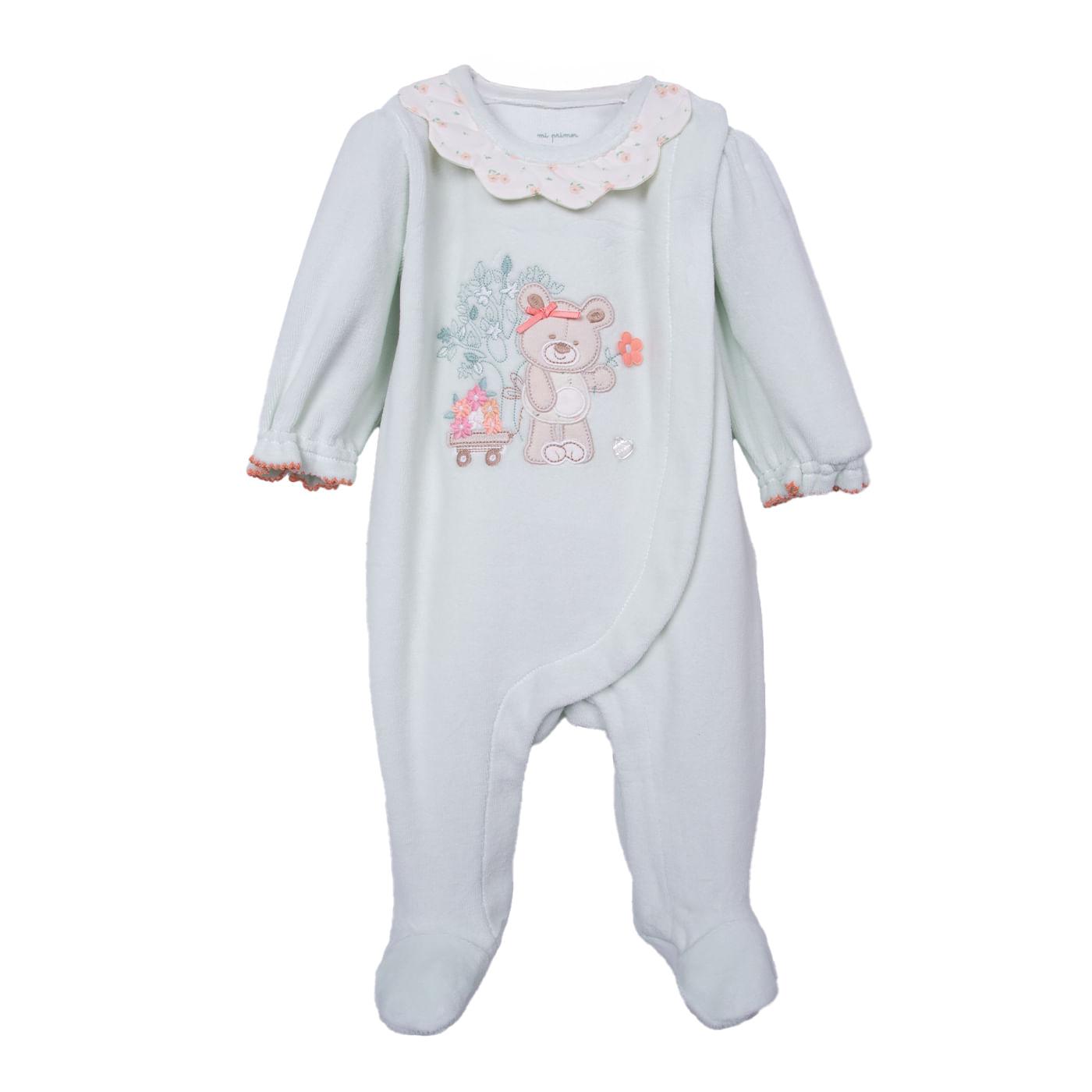 ENTERIZO BEBÉS NIÑA VERDE TALLA 0M - 1