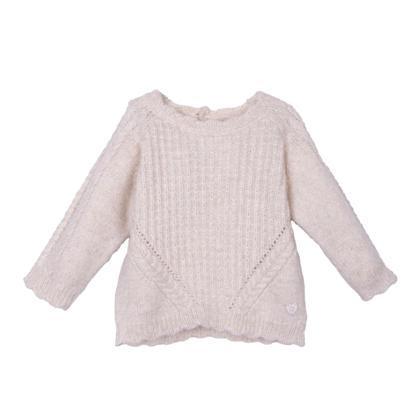 CHOMPA BEBÉ NIÑA CRUDO TALLA 4 - 1