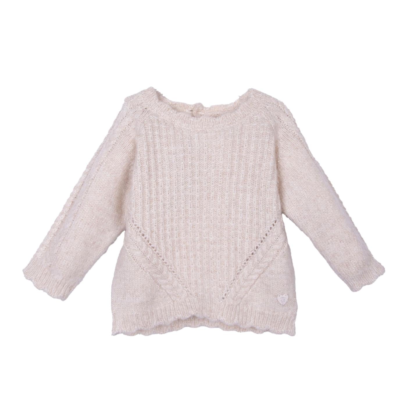 CHOMPA BEBÉ NIÑA CRUDO TALLA 4 - 1