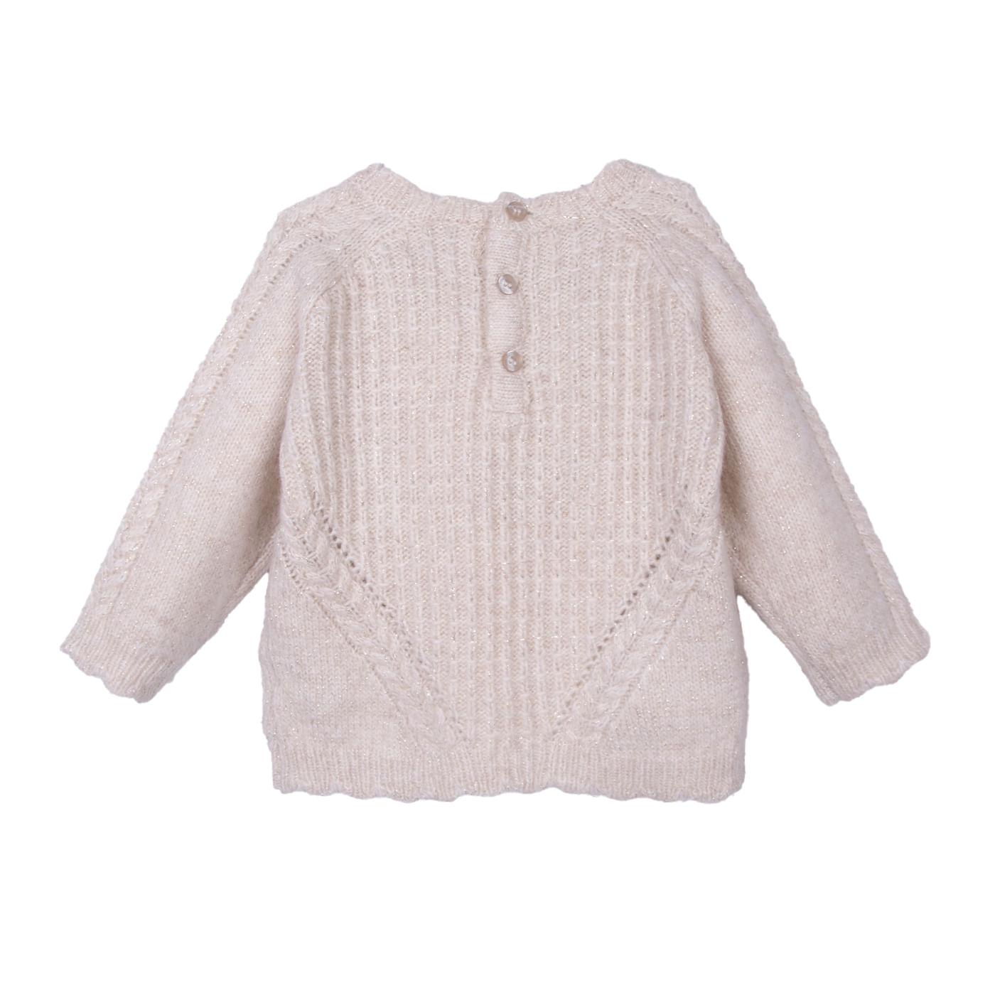 CHOMPA BEBÉ NIÑA CRUDO TALLA 4 - 2