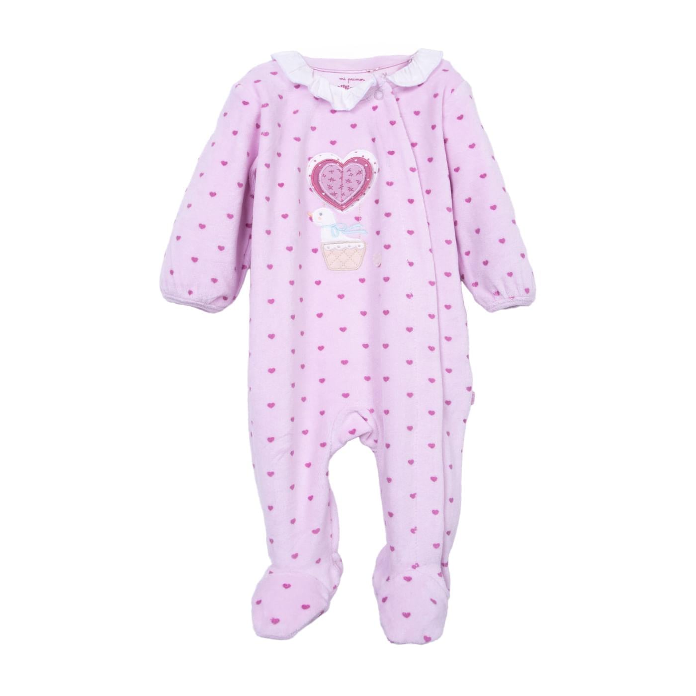 ENTERIZO BEBÉS NIÑA MALVA TALLA 0 - 1