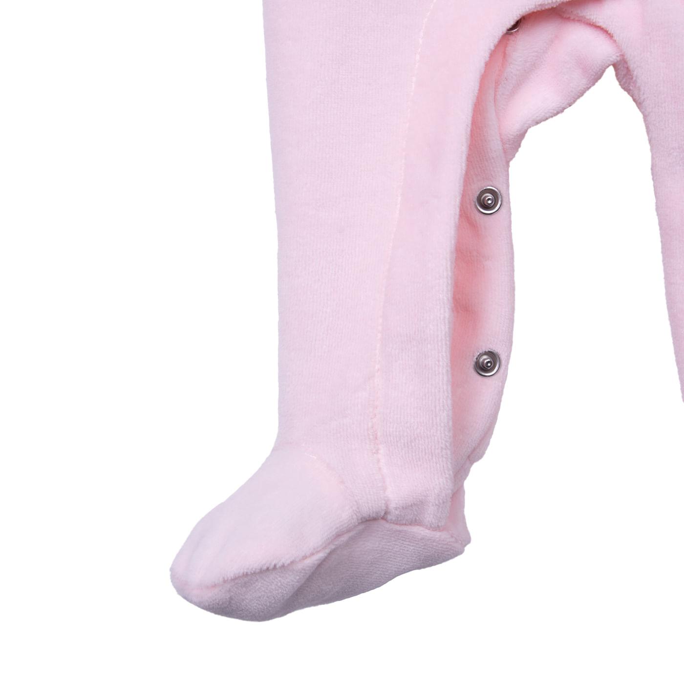 ENTERIZO BEBÉS NIÑA ROSADO TALLA 0M - 4