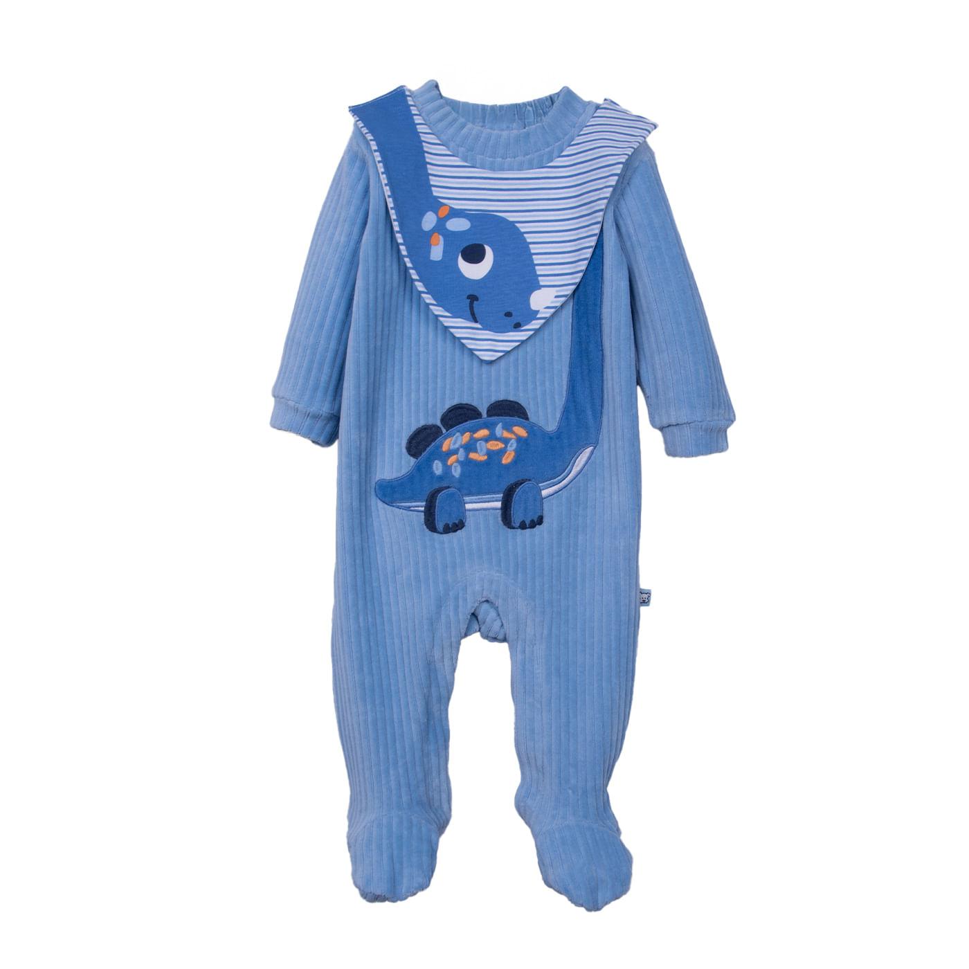 ENTERIZO BEBÉS NIÑO CELESTE TALLA 3M - 1