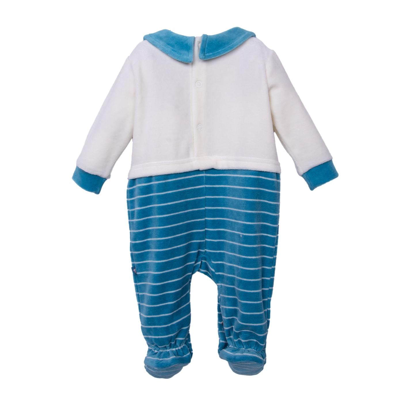 ENTERIZO BEBÉS NIÑO PETROLEO TALLA 3M - 2