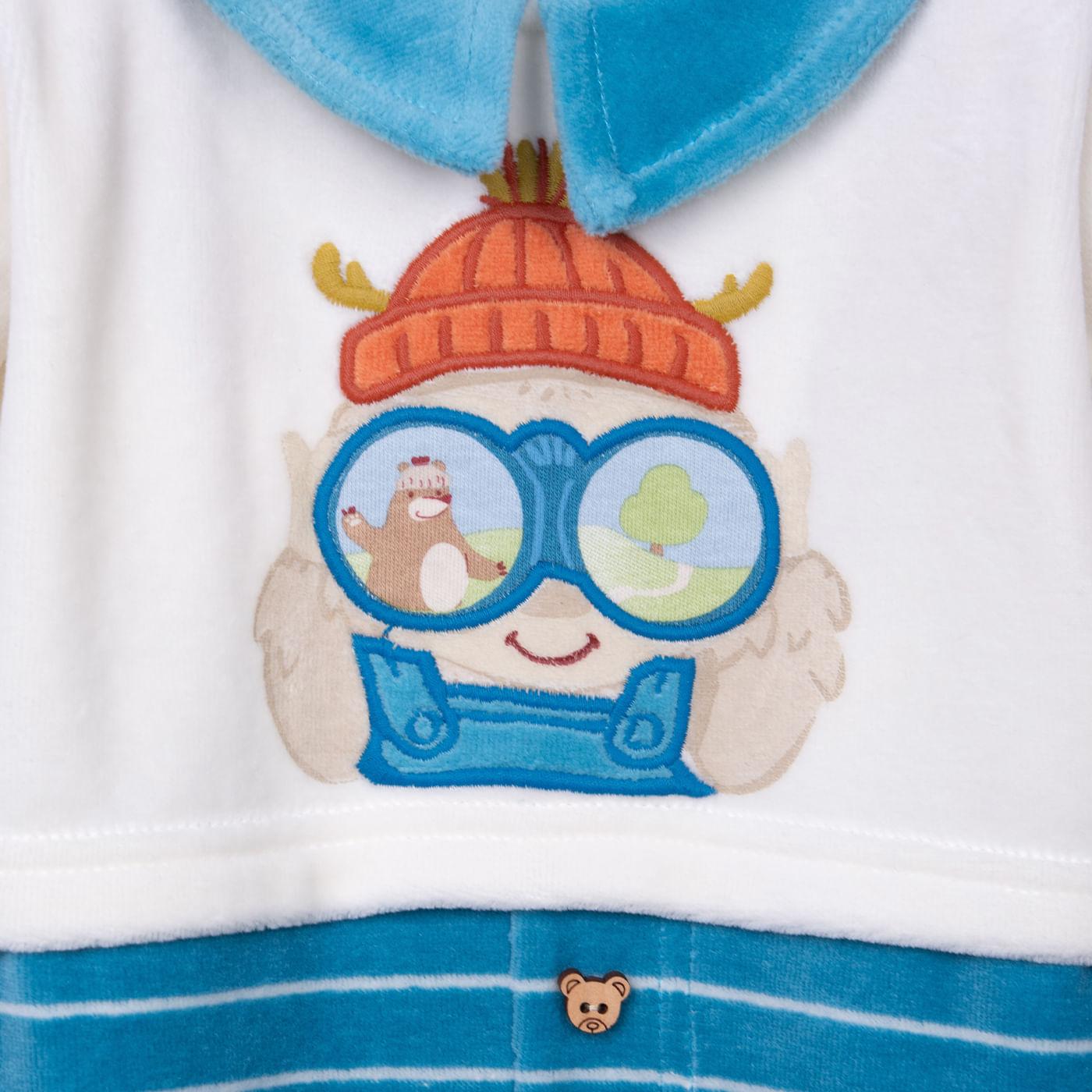 ENTERIZO BEBÉS NIÑO PETROLEO TALLA 3M - 3