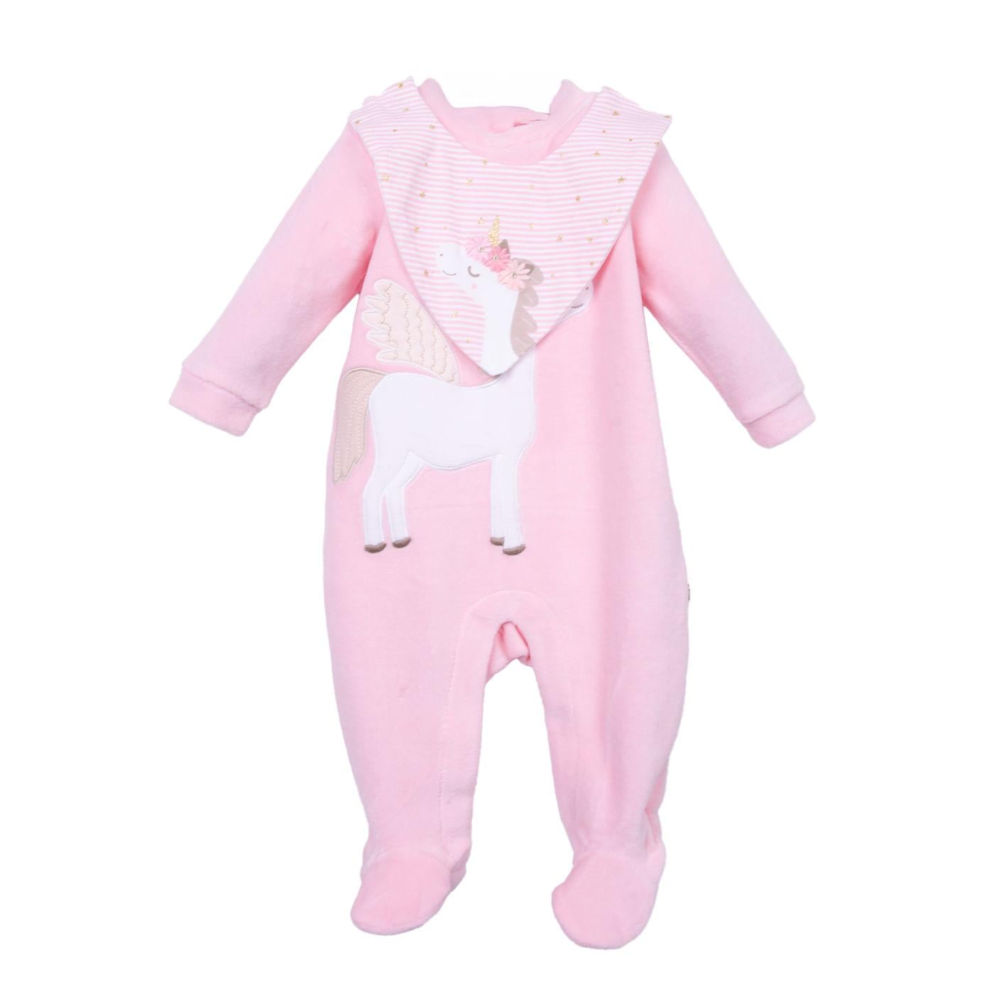 ENTERIZO BEBÉS NIÑA ROSADO TALLA 6M - 1