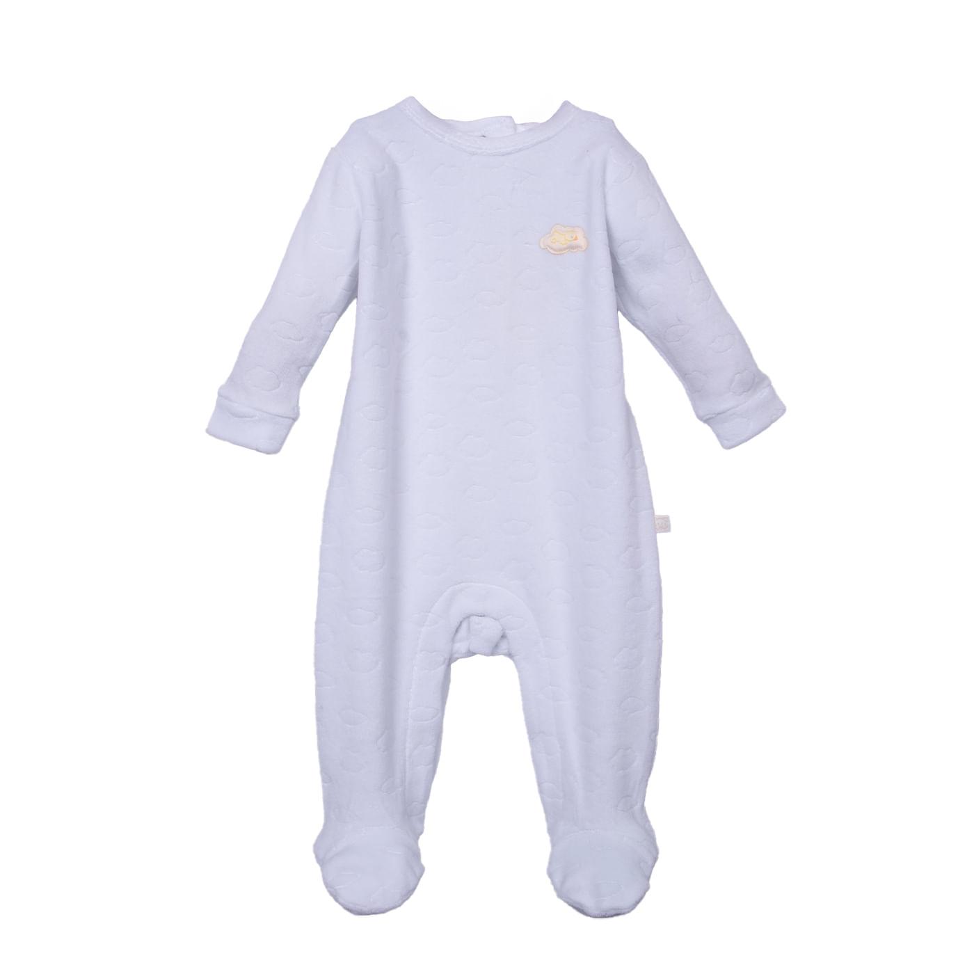 ENTERIZO BEBÉS UNISEX BLANCO TALLA 0M - 1