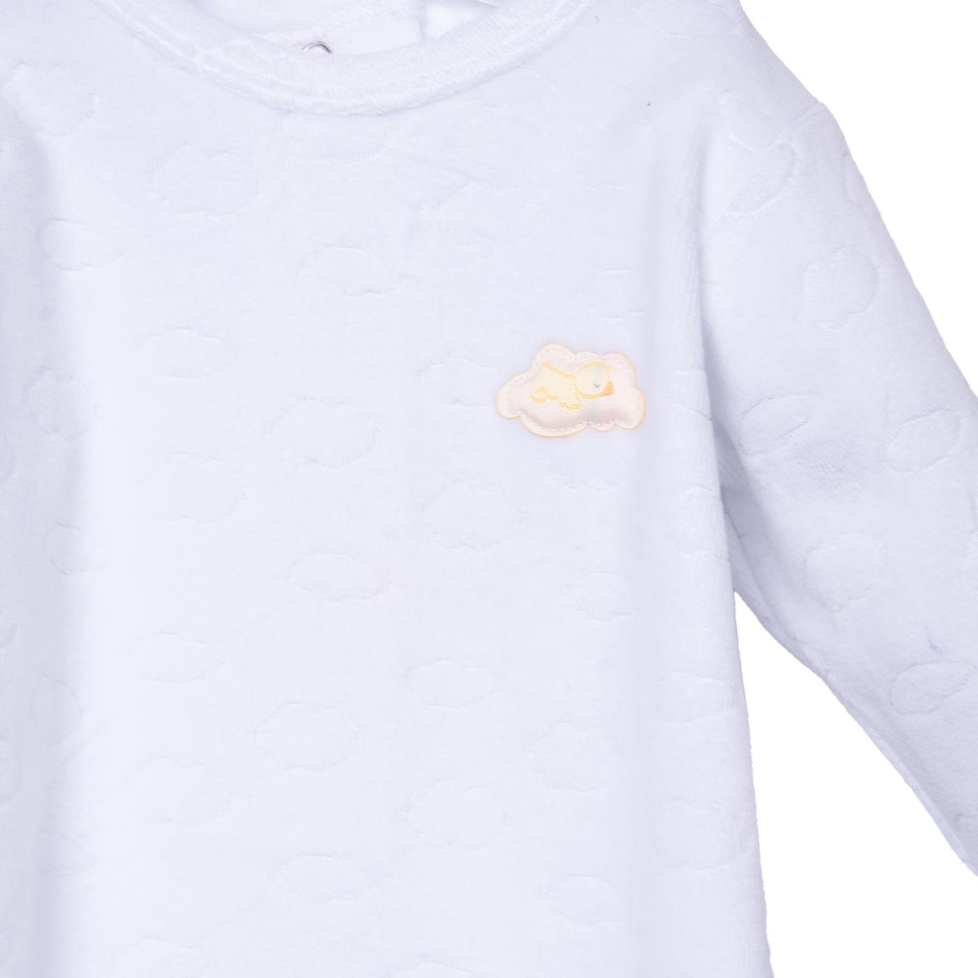 ENTERIZO BEBÉS UNISEX BLANCO TALLA 0M - 3