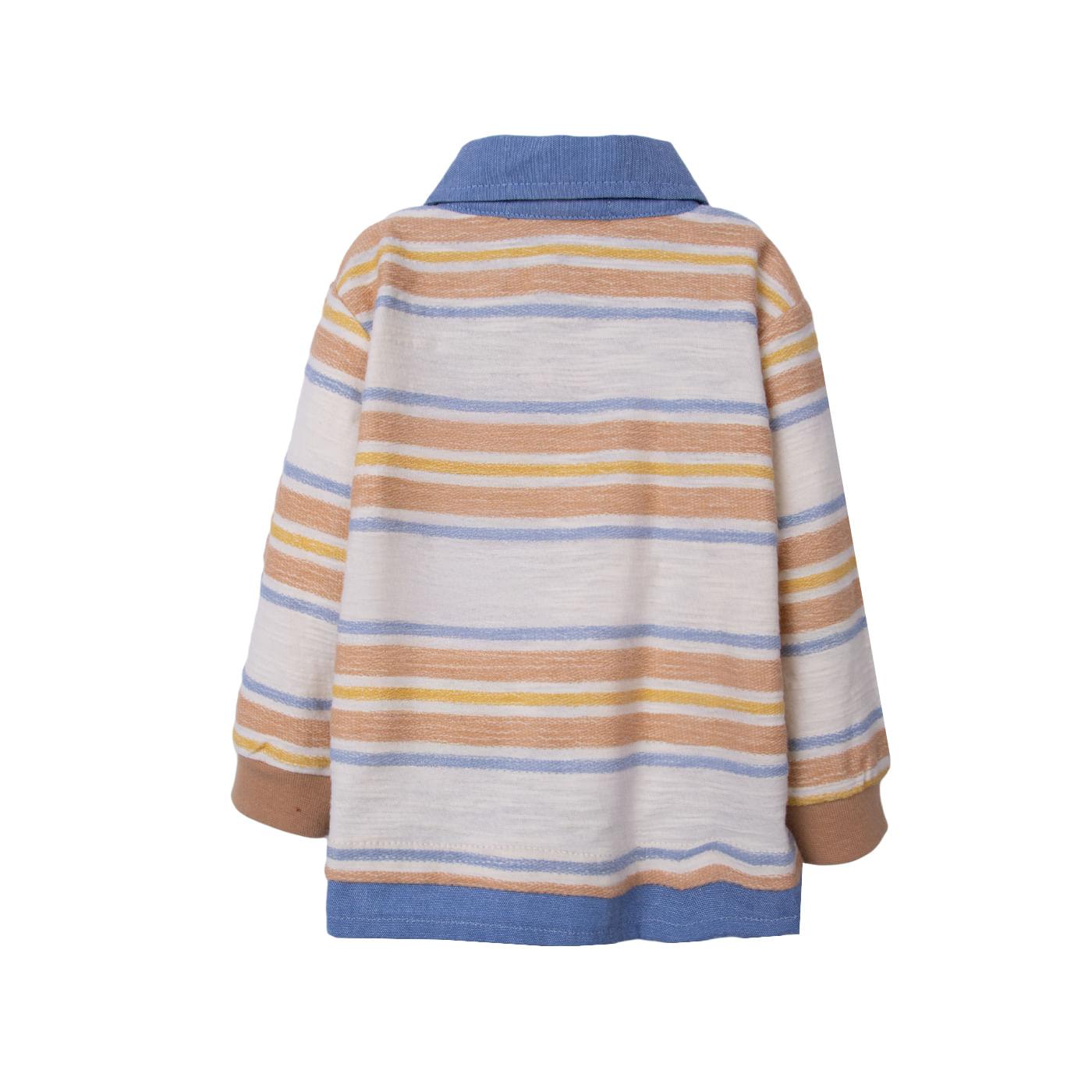 POLO BEBÉ NIÑO CRUDO TALLA 6M - 2