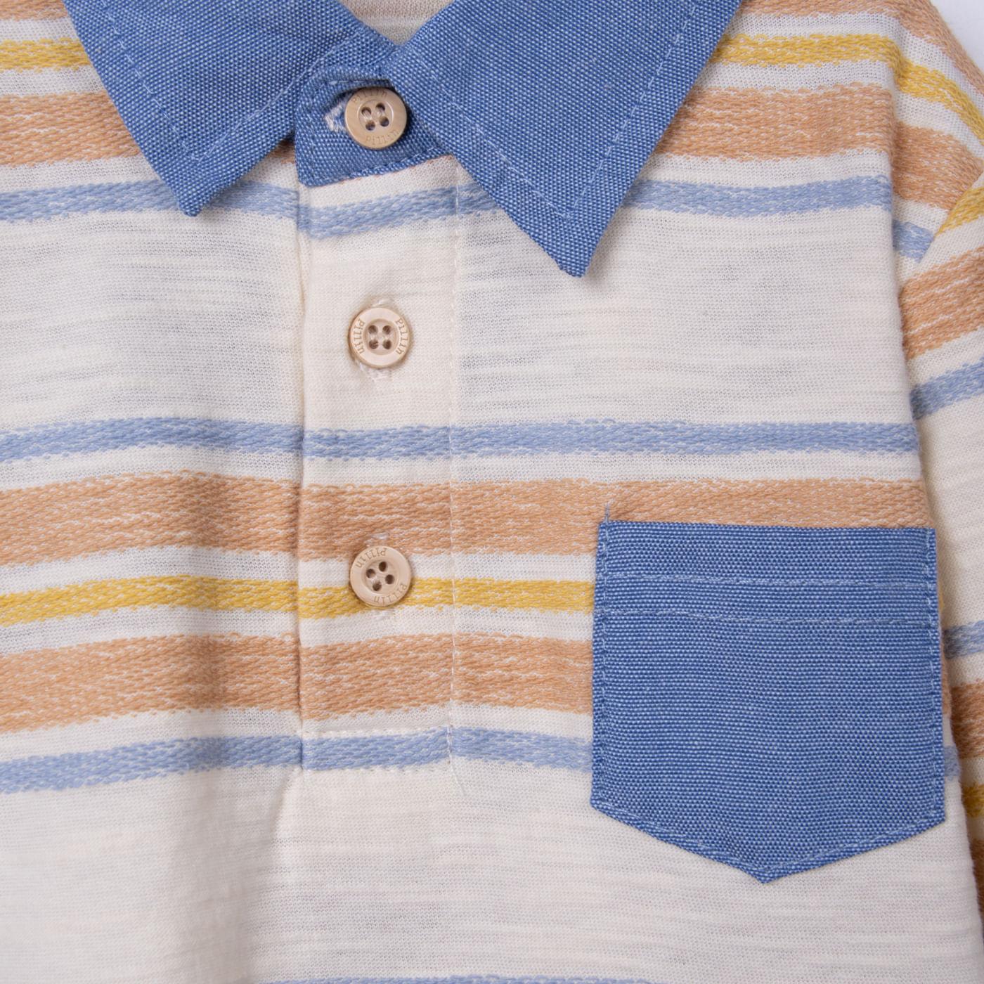 POLO BEBÉ NIÑO CRUDO TALLA 6M - 3