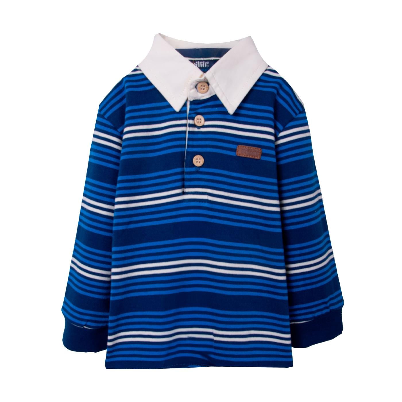 POLO BEBÉ NIÑO AZUL TALLA 18M - 1