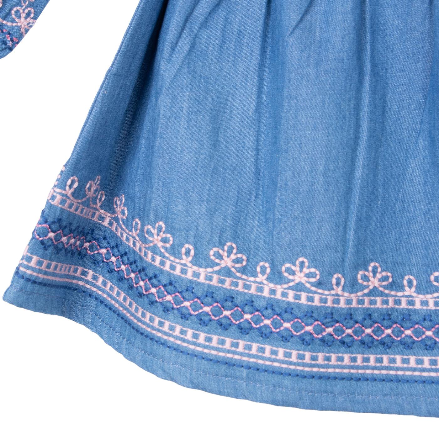 VESTIDO BEBÉ NIÑA DENIM TALLA 6M - 4