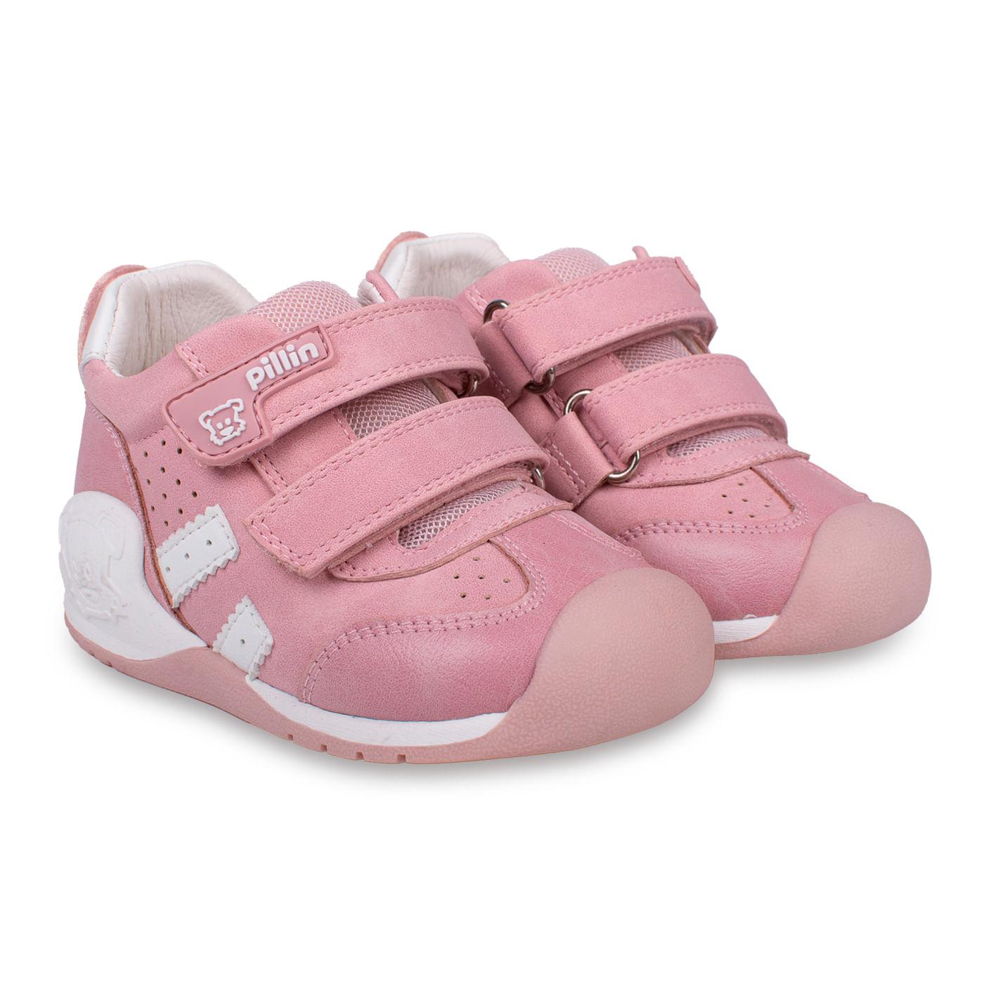 ZAPATO CLÁSICO BEBÉ NIÑA ROSADO TALLA 23 - 1