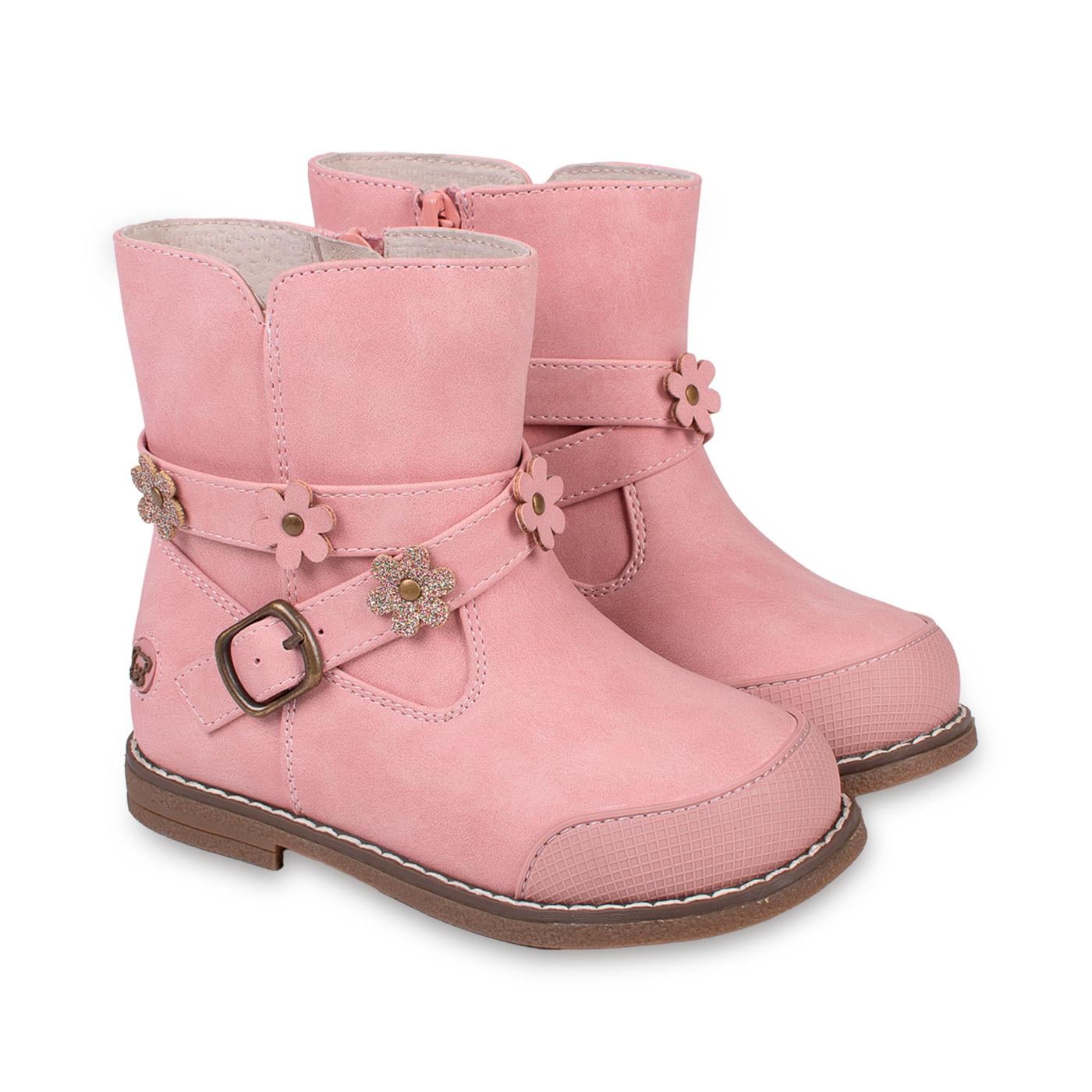 BOTA BEBÉ NIÑA ROSADO TALLA 25 - 1