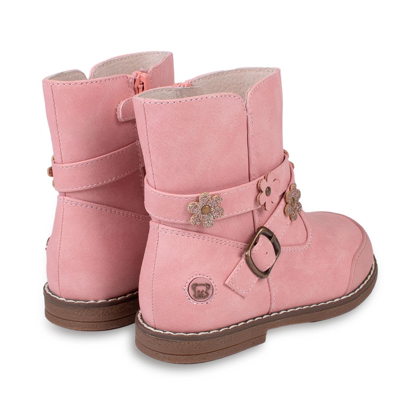 BOTA BEBÉ NIÑA ROSADO TALLA 25 - 3