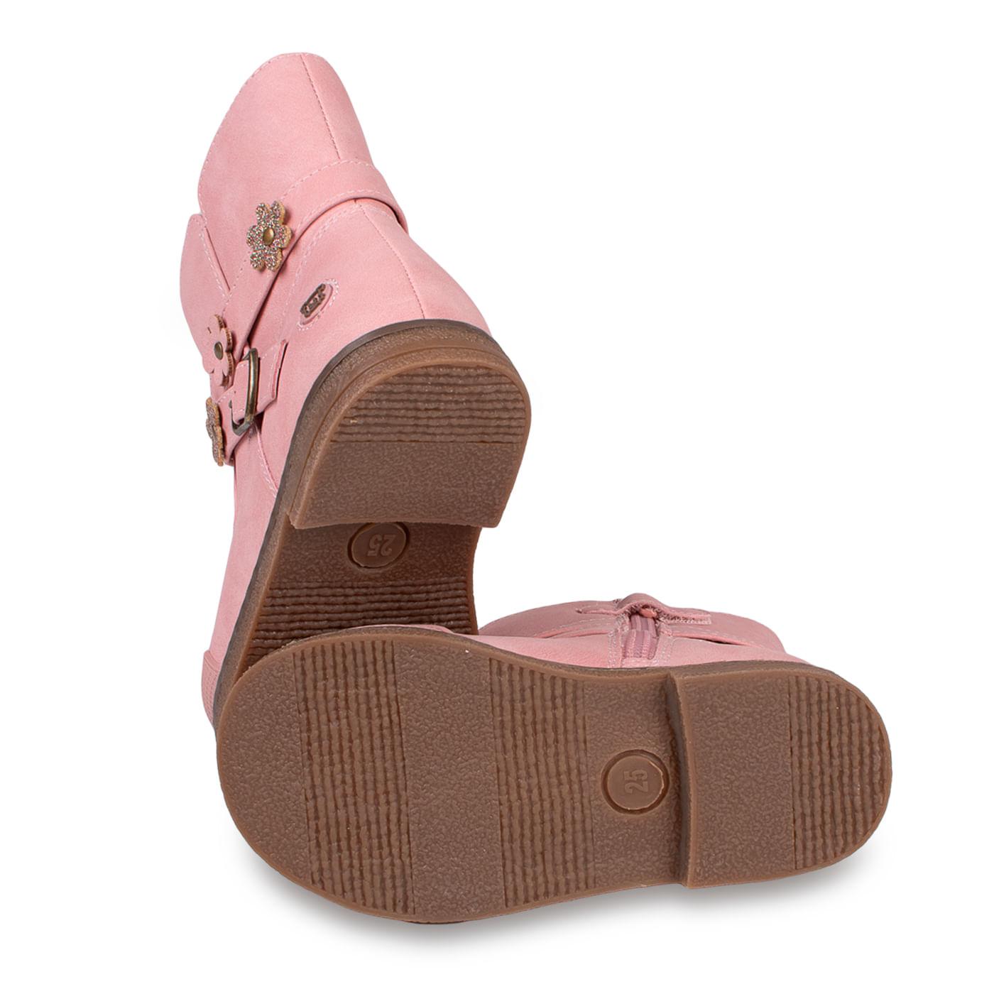BOTA BEBÉ NIÑA ROSADO TALLA 25 - 4