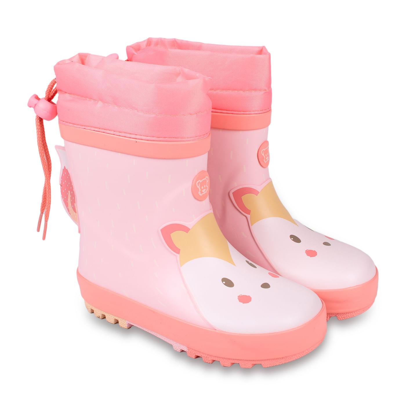 BOTA AGUA BEBÉ NIÑA ROSADO TALLA 21 - 1