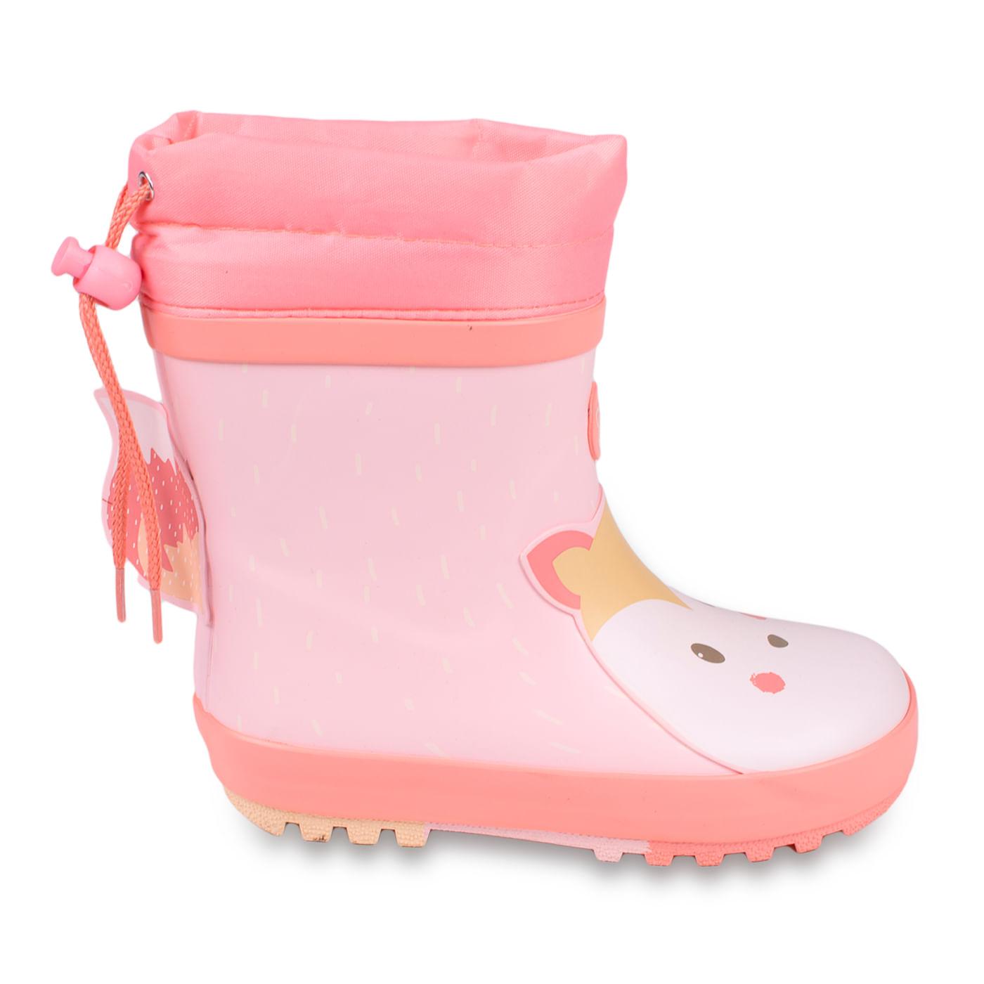 BOTA AGUA BEBÉ NIÑA ROSADO TALLA 21 - 2