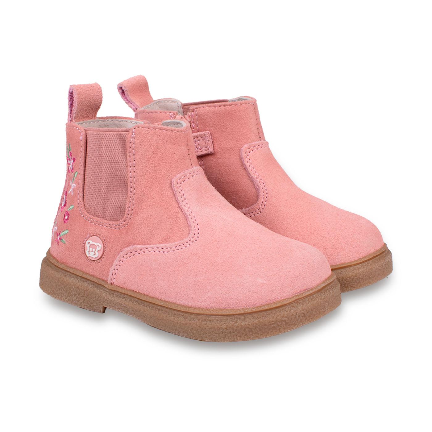 BOTÍN BEBÉ NIÑA ROSADO TALLA 25 - 1