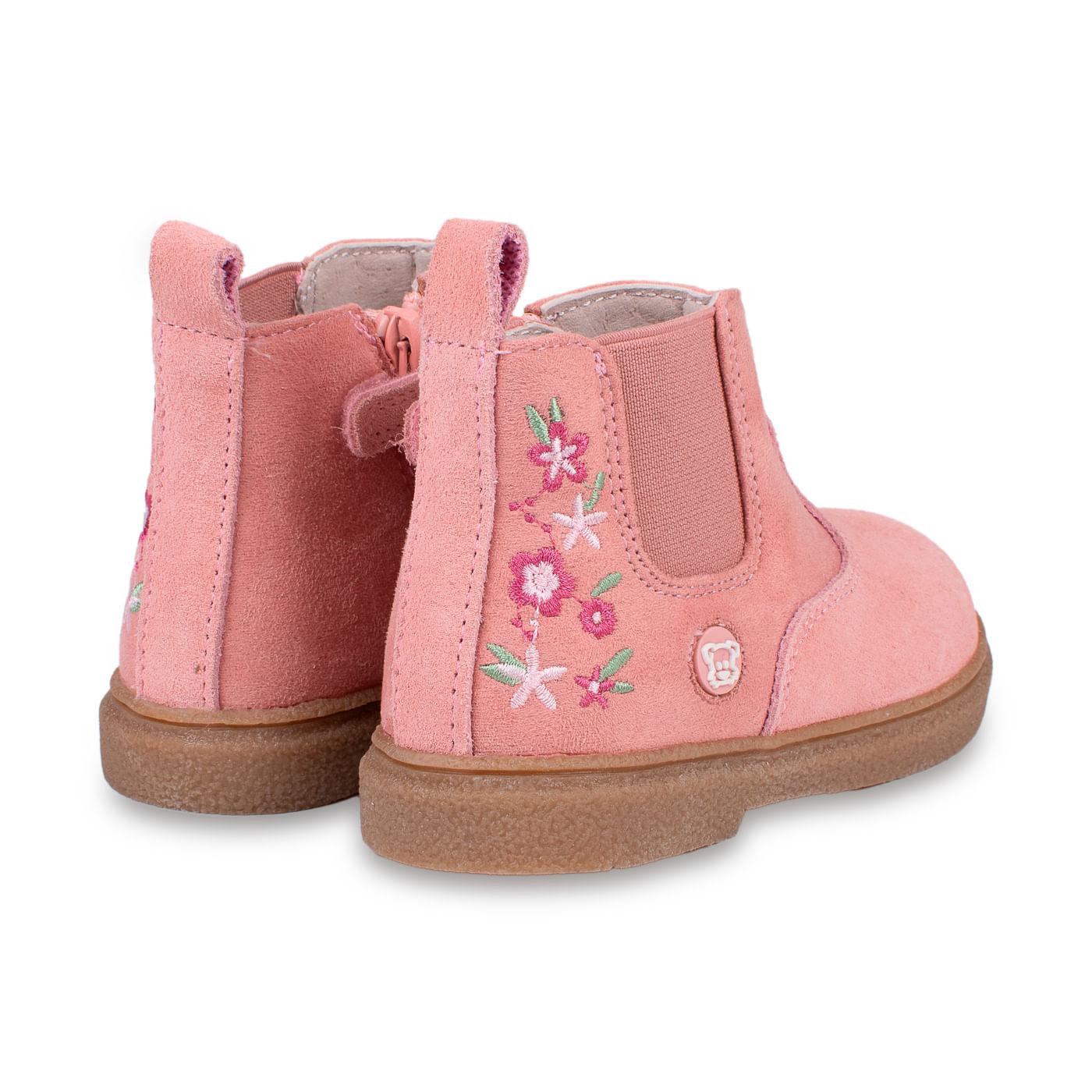 BOTÍN BEBÉ NIÑA ROSADO TALLA 25 - 3