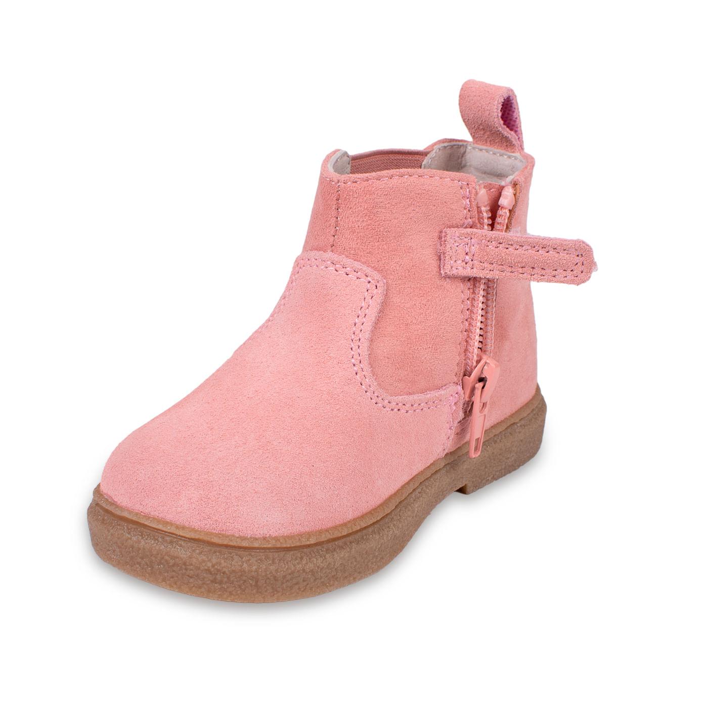 BOTÍN BEBÉ NIÑA ROSADO TALLA 25 - 5