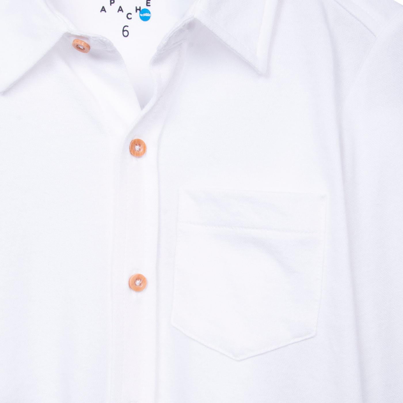 CAMISA BEBE NIÑO TALLA 3 COLOR BLANCO - 3