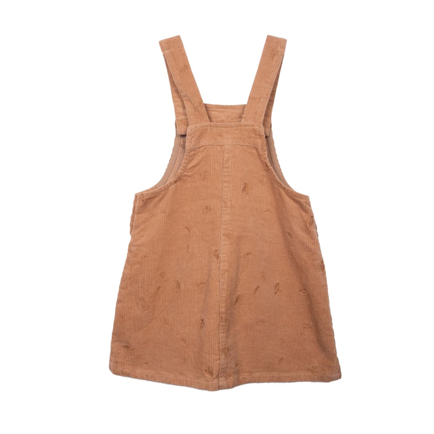 VESTIDO NIÑA TALLA 6 COLOR CAFÉ - 2