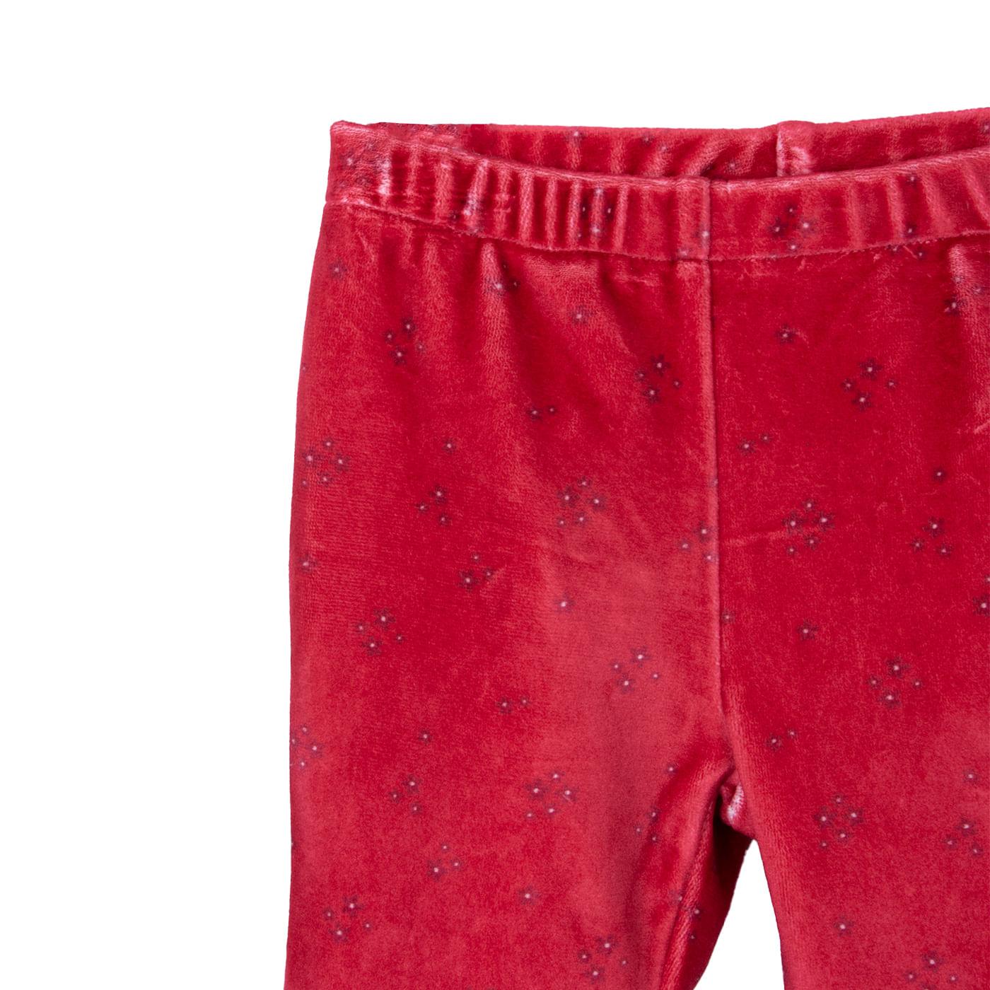 LEGGING BEBÉ NIÑA TALLA 4 COLOR ROJO - 3