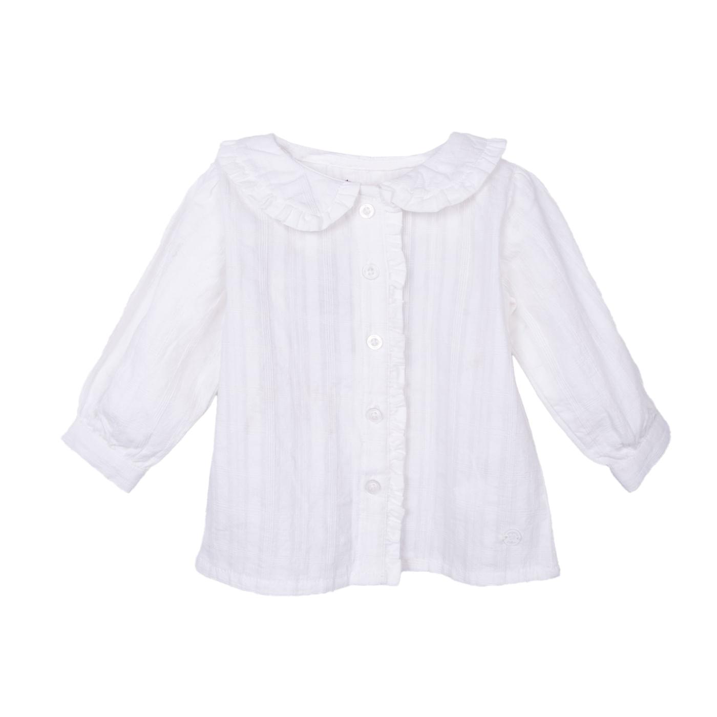 BLUSA BEBÉ NIÑA TALLA 4 COLOR BLANCO - 1