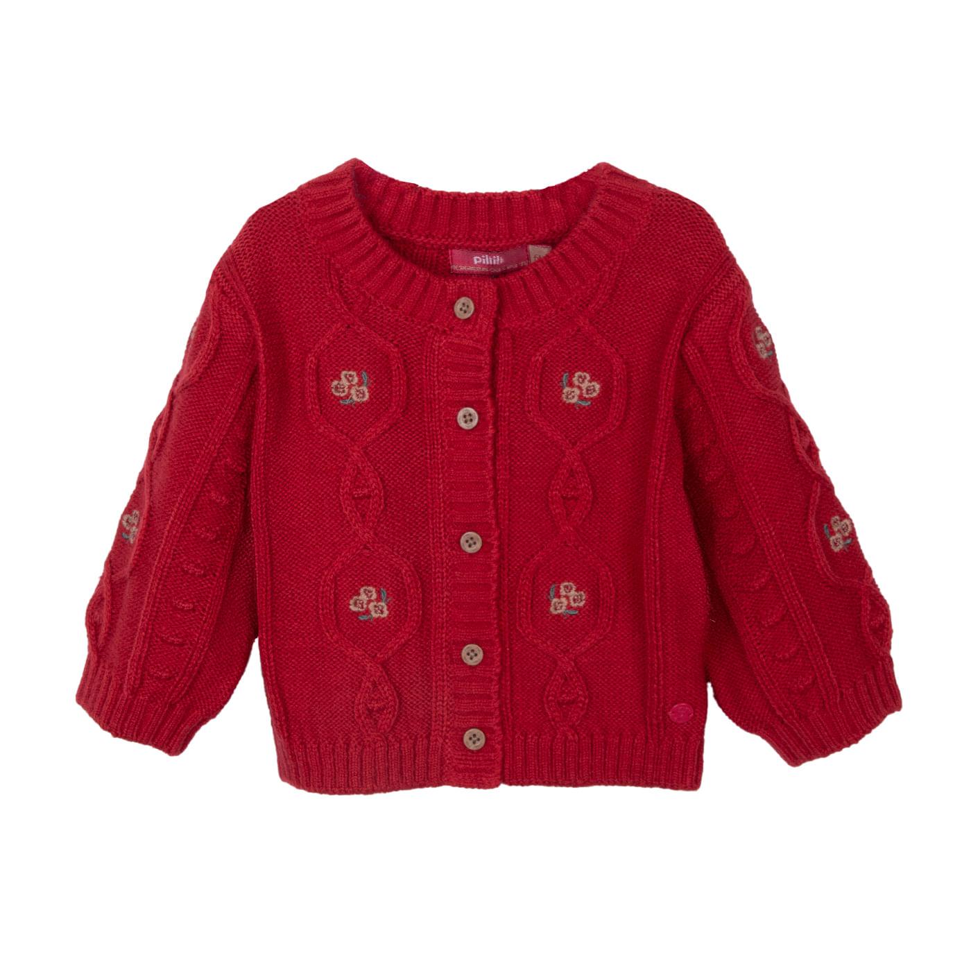 CHOMPA BEBÉ NIÑA TALLA 24M COLOR ROJO - 1