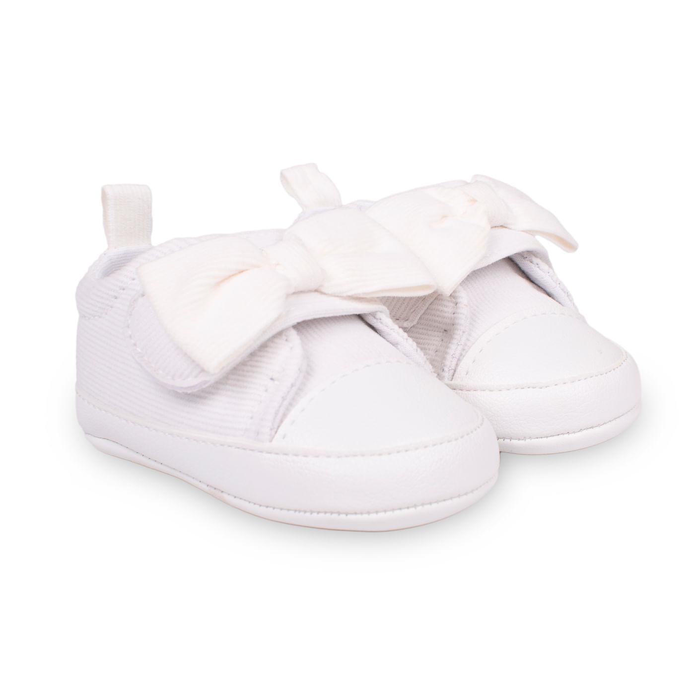 ZAPATILLAS RECIÉN NACIDO NIÑA TALLA 3-6M COLOR BLANCO - 1