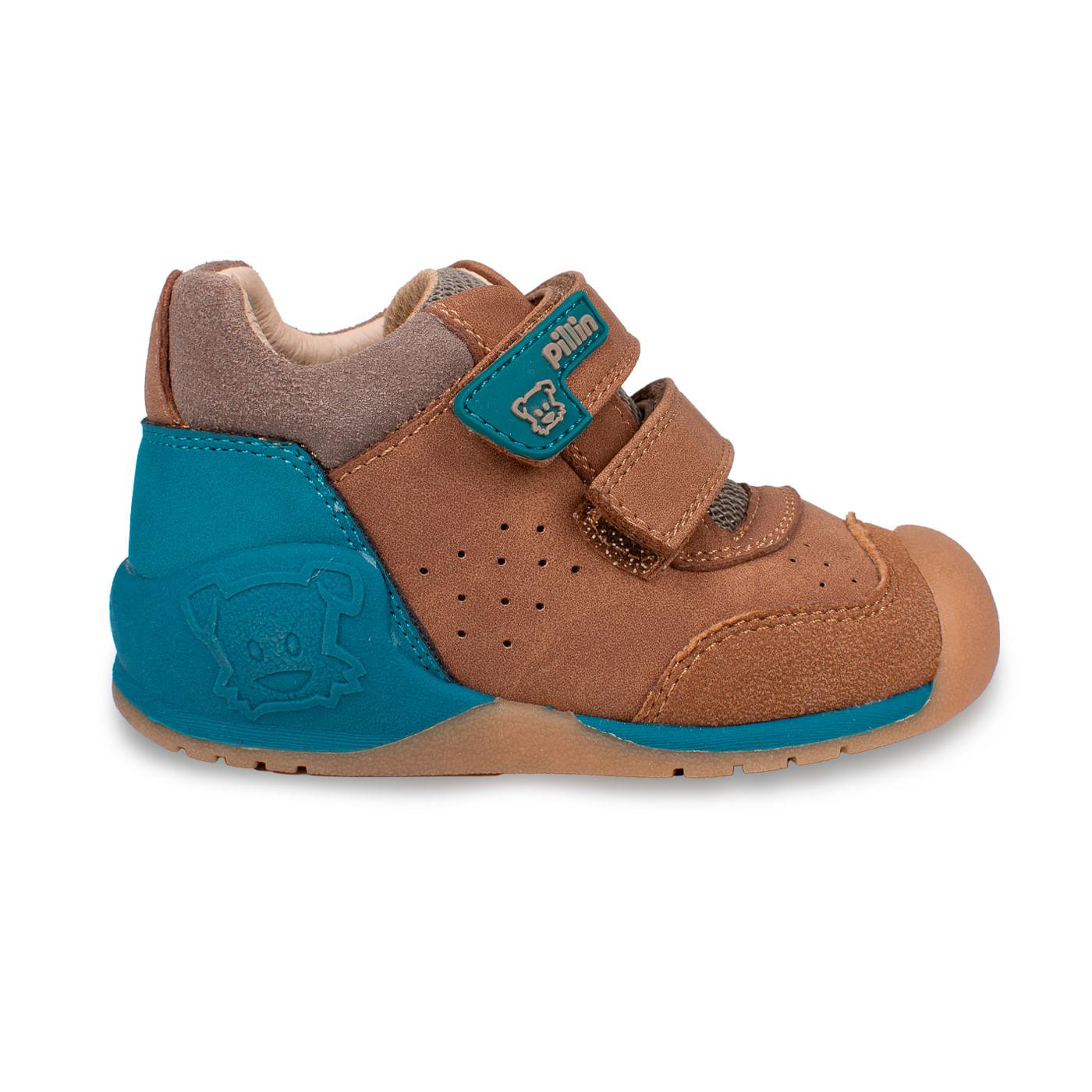 ZAPATO CLÁSICO BEBE NIÑO TALLA 19 COLOR CAFÉ - 2