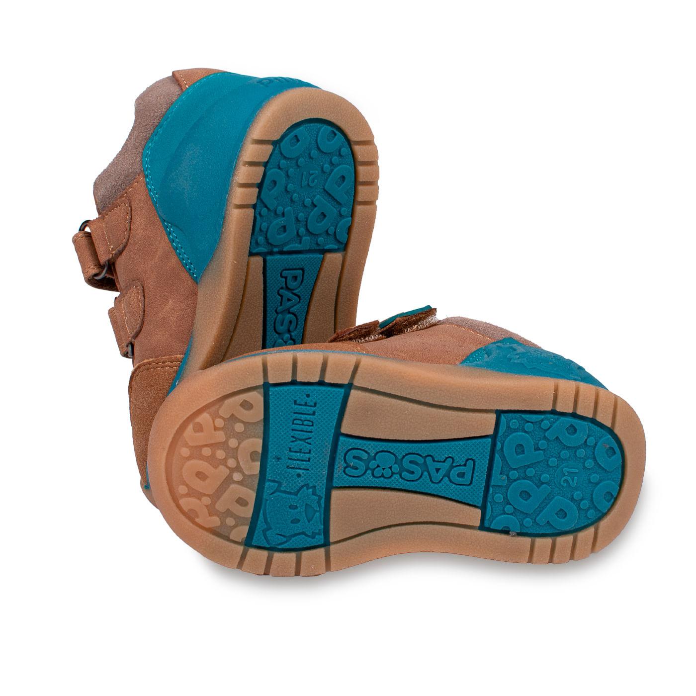 ZAPATO CLÁSICO BEBE NIÑO TALLA 19 COLOR CAFÉ - 4