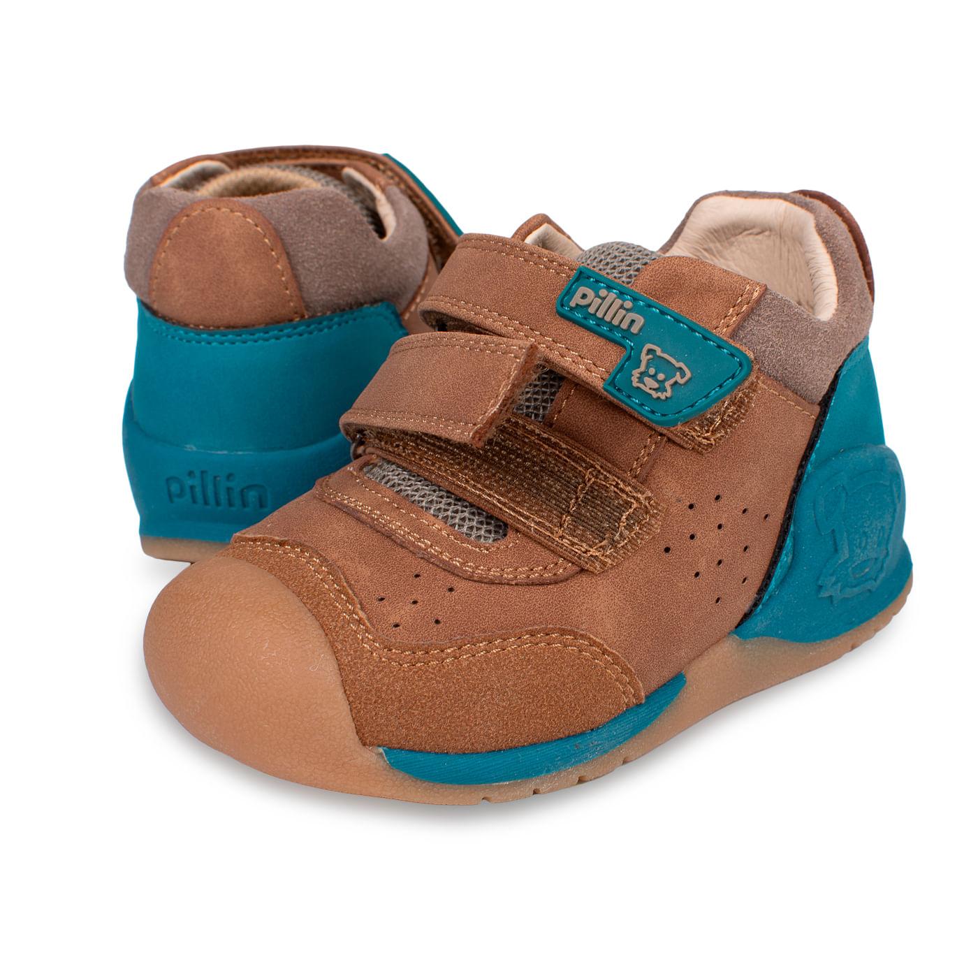 ZAPATO CLÁSICO BEBE NIÑO TALLA 19 COLOR CAFÉ - 5