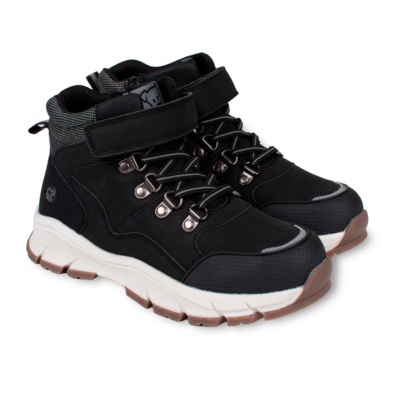 BOTÍN NIÑO TALLA 34 COLOR NEGRO - 1