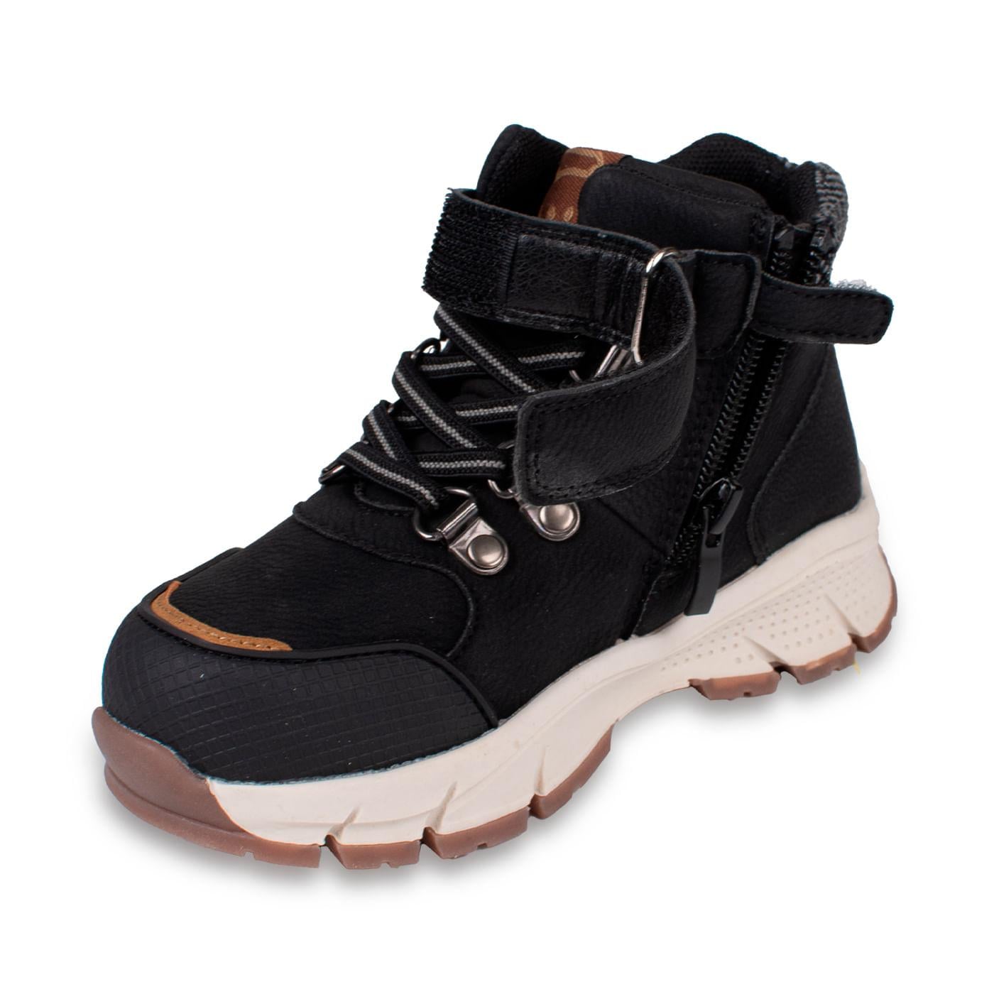 BOTÍN BEBE NIÑO TALLA 23 COLOR NEGRO - 5