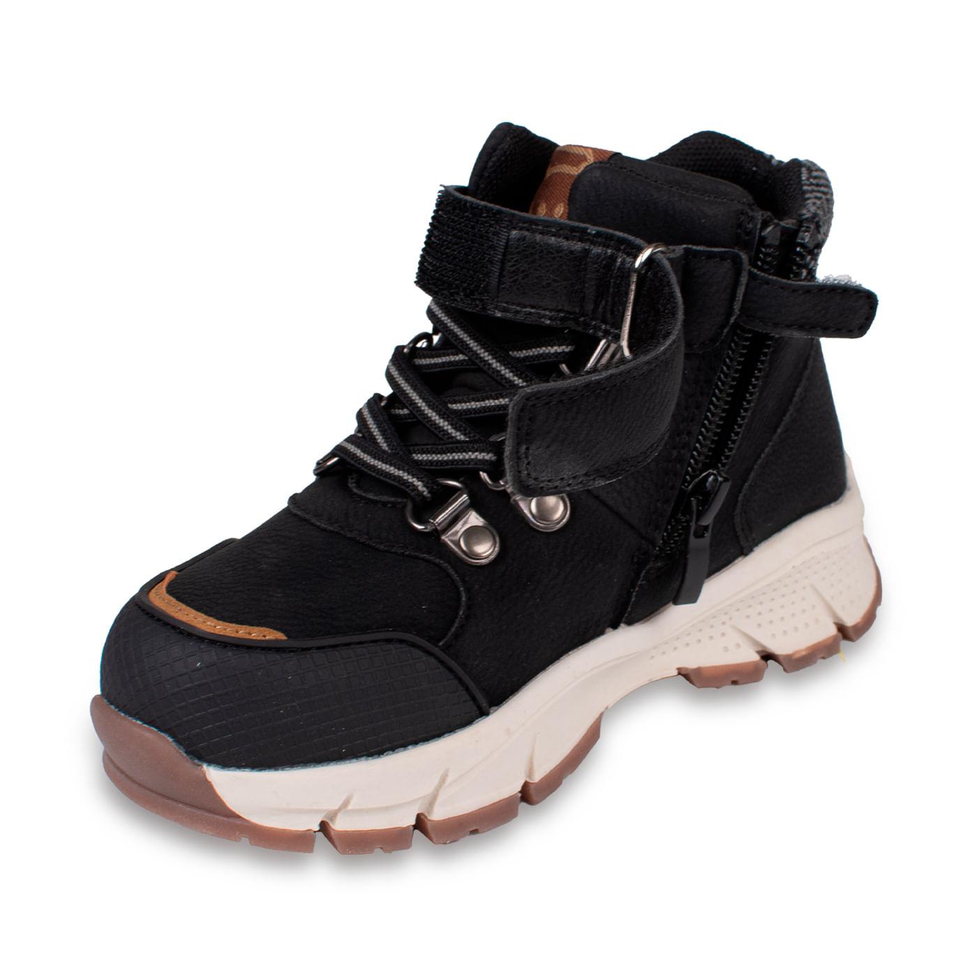BOTÍN BEBE NIÑO TALLA 23 COLOR NEGRO - 5