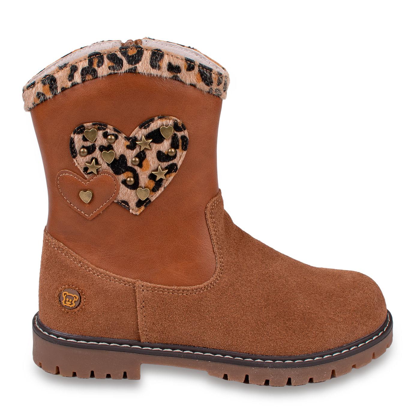 BOTA NIÑA TALLA 32 COLOR CAFÉ - 2
