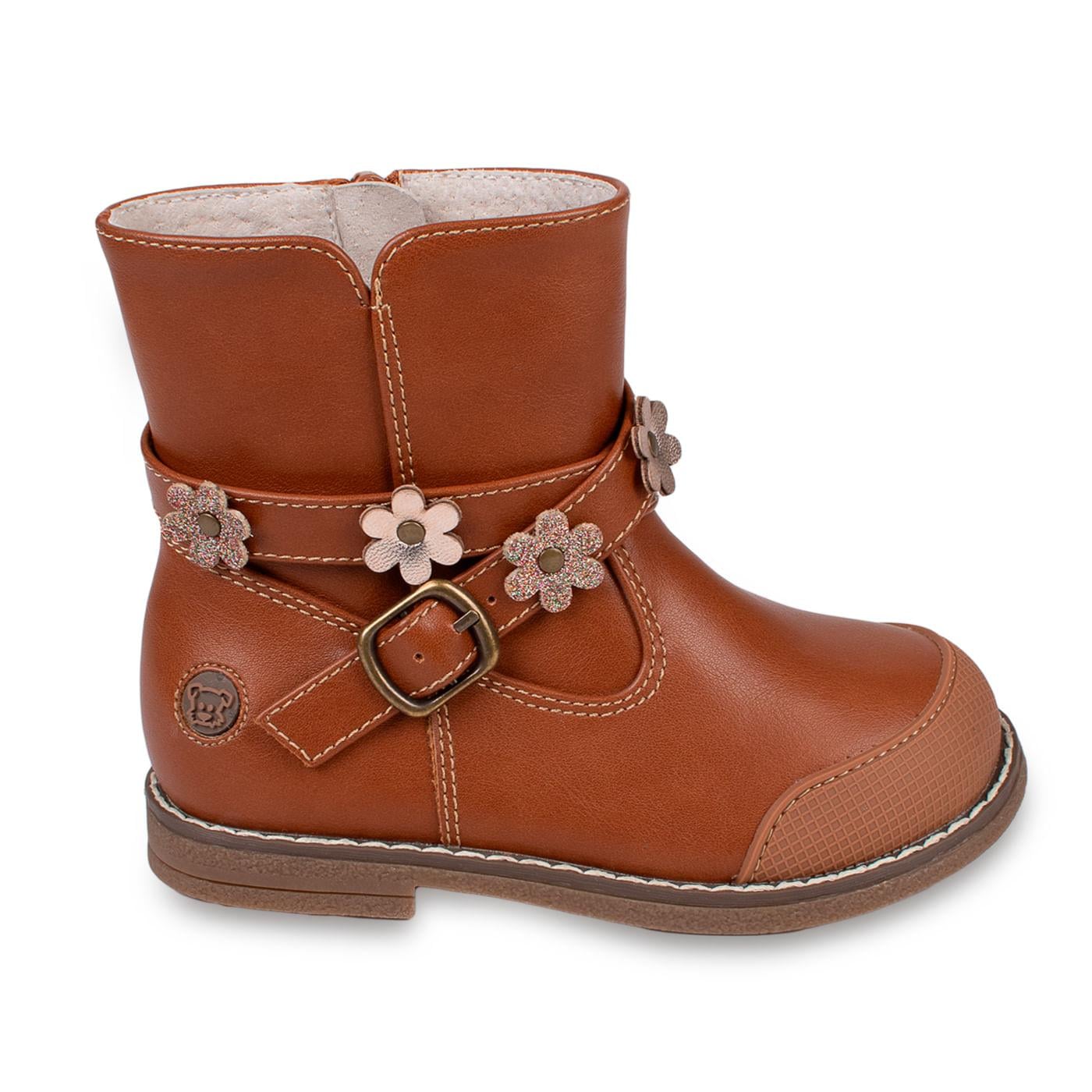 BOTA BEBÉ NIÑA TALLA 27 COLOR CAFÉ - 2