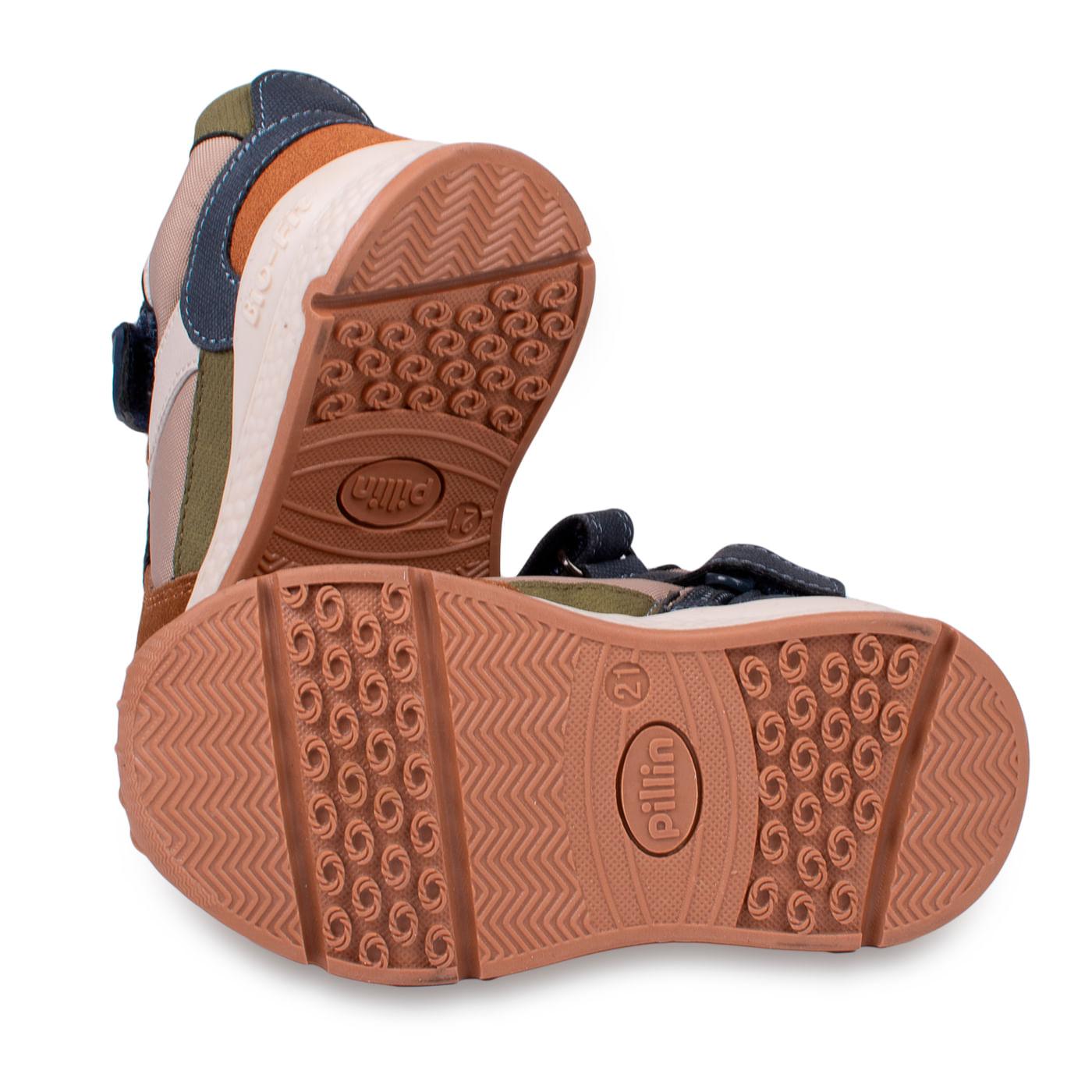 ZAPATILLAS BEBE NIÑO TALLA 20 COLOR CAFÉ - 4