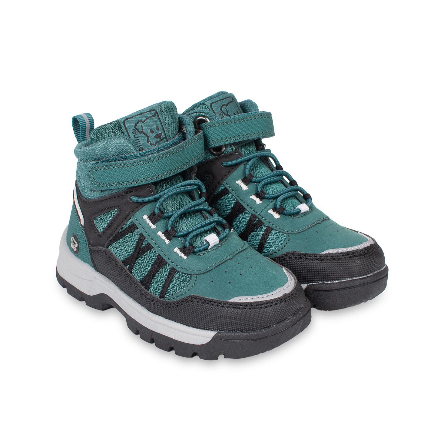 BOTÍN BEBE NIÑO COLOR PETROLEO (PZD605-26PET) - VERDE - 23 - 1