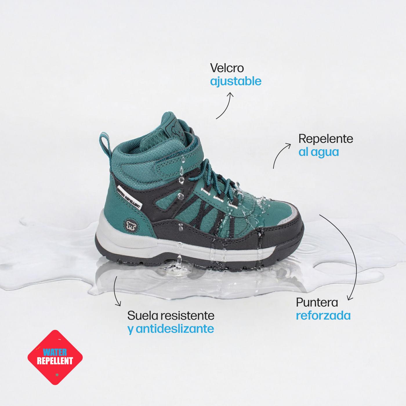 BOTÍN BEBE NIÑO COLOR PETROLEO (PZD605-26PET) - VERDE - 23 - 2