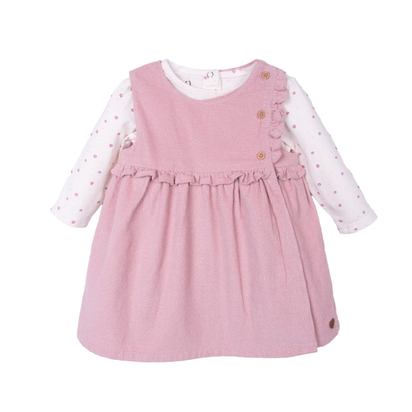 VESTIDO BEBÉ NIÑA TALLA 12M - 1
