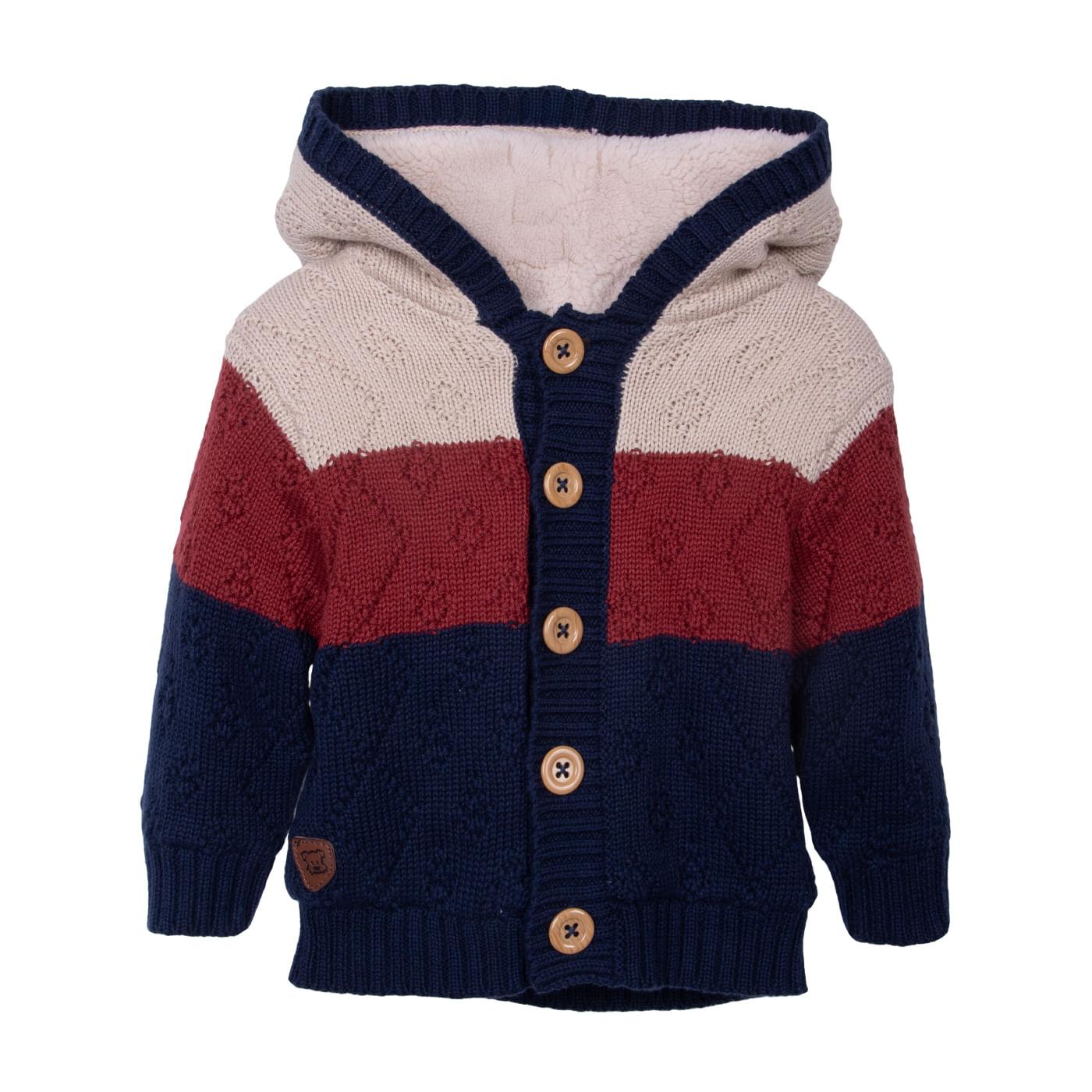 CHOMPA FORRADO BEBE NIÑO TALLA 3M - 1