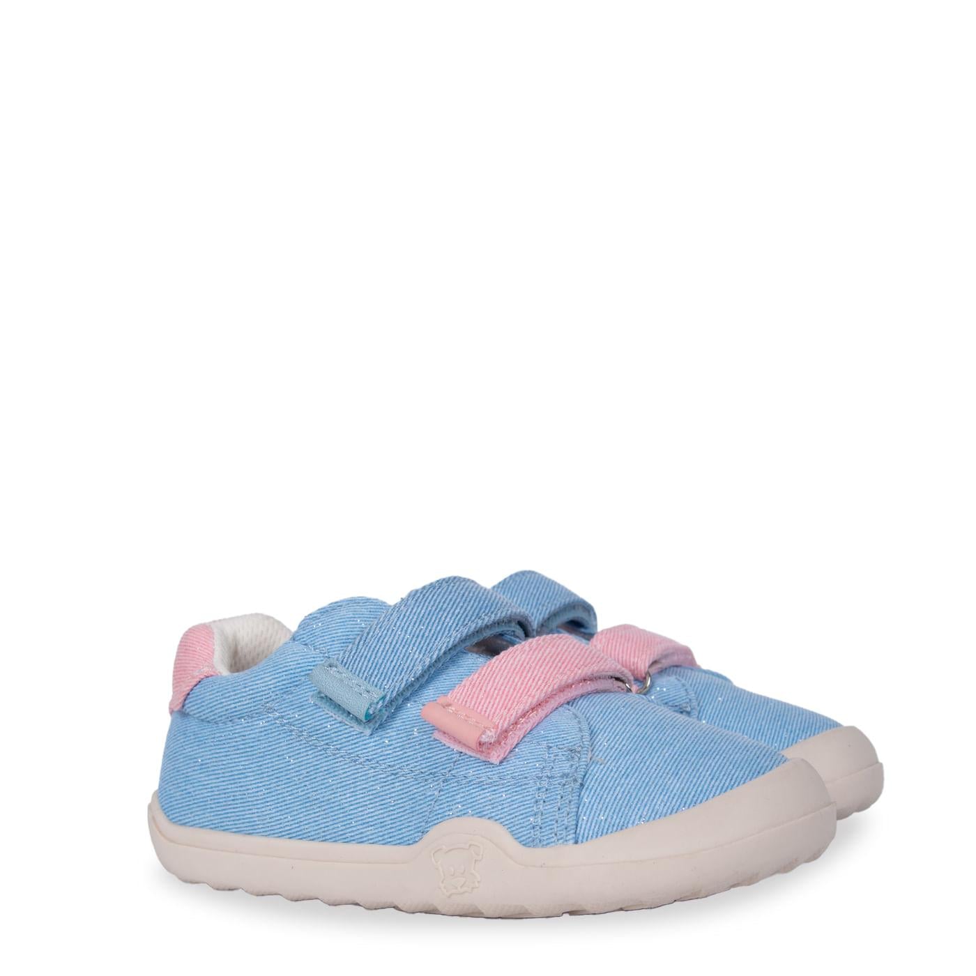 ZAPATILLAS BEBÉ NIÑA COLOR CELESTE TALLA 25 - 1